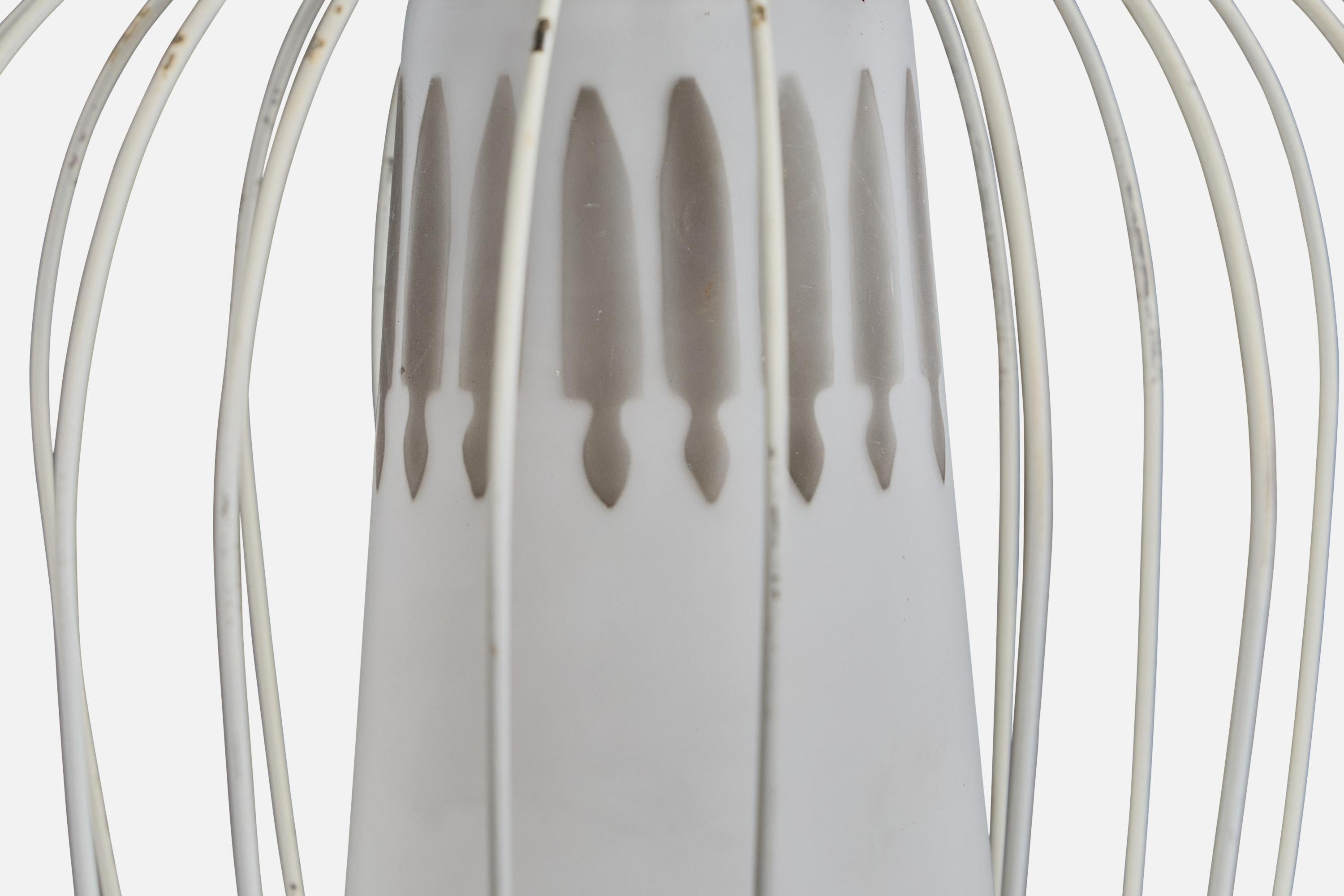 Design/One Light, métal, verre, Suède, années 1950 en vente 1