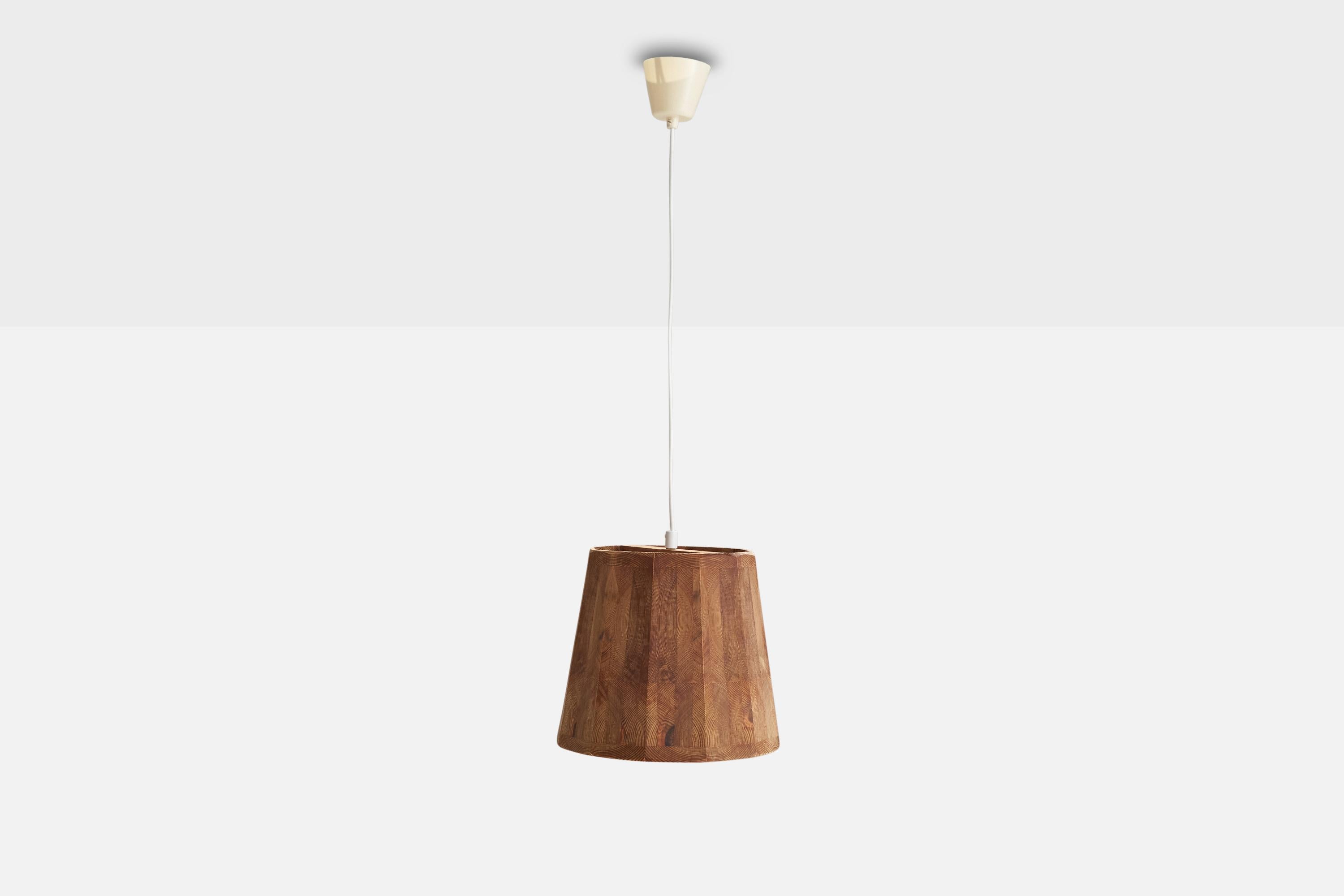 Svedese Designer svedese, lampada a sospensione, pino, Svezia, anni '70 in vendita