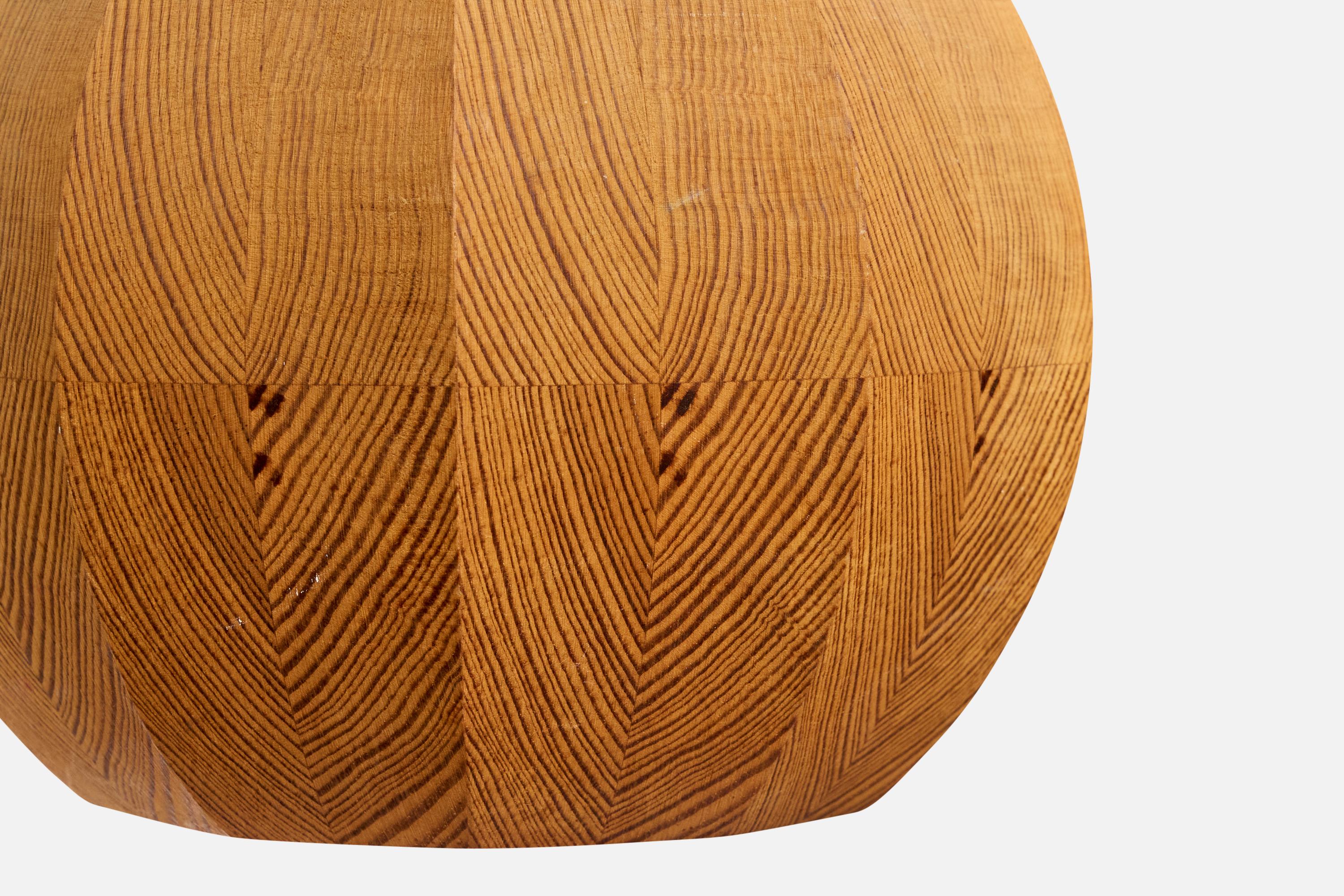 Swedish Designer, Pendant Light, Pine, Sweden, 1970s For Sale 1