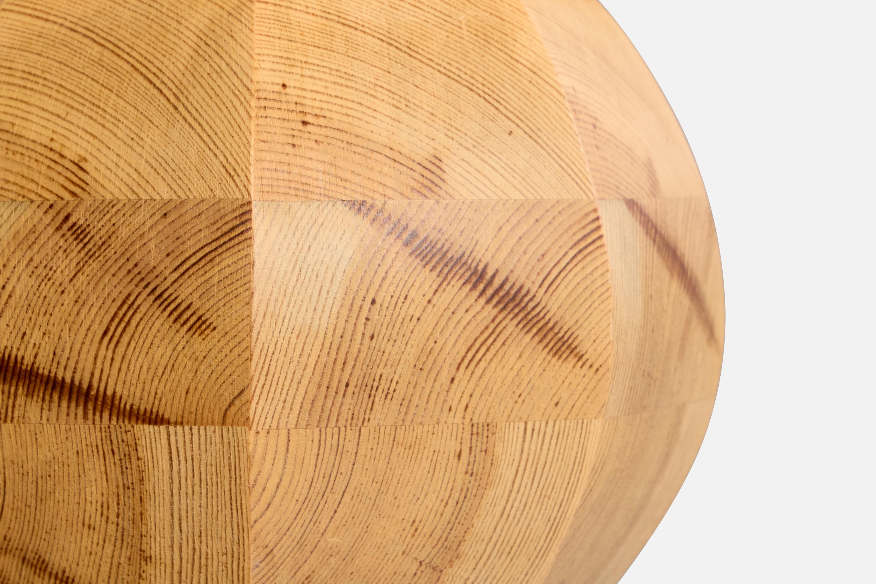 Swedish Designer, Pendant Light, Pine, Sweden, 1970s en vente 1