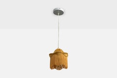 Swedish Designer, Pendant Lights, Velvet, Fabric, Sweden, 1960s