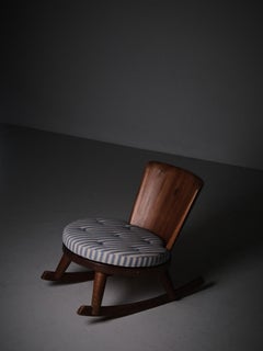 Swedish designer pine rocking chair by Steneby Hemslöjdsförening, 1930s