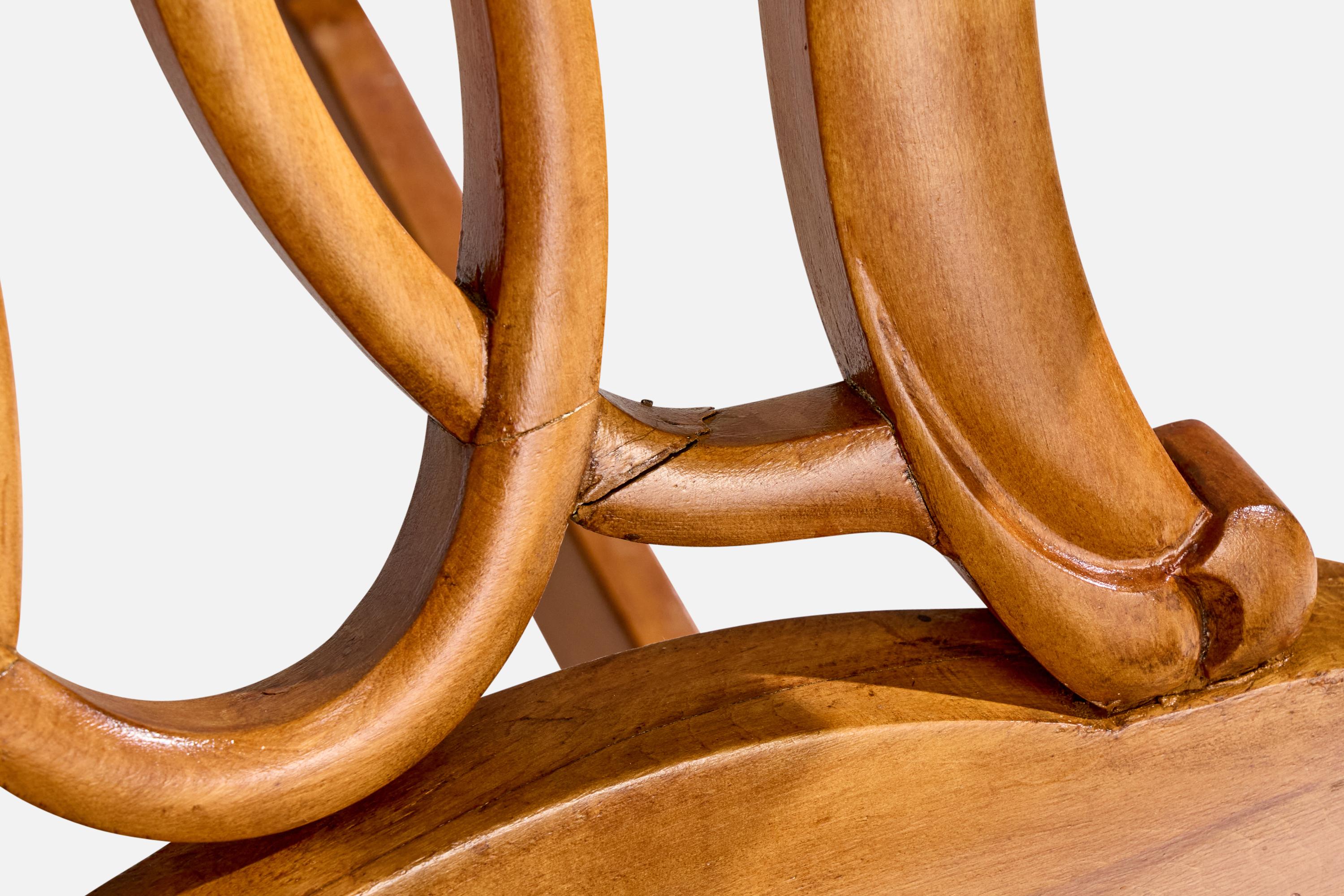 Designer suédois, chaise à bascule, bouleau, Suède, 1900 en vente 7
