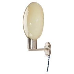 Swedish Designer, Sconce, Chrome, Glass, Sweden, c. 1930s