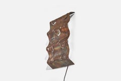 Swedish Designer, Sconce, Copper, Sweden, 1970s