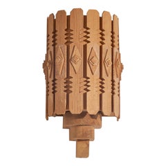 Swedish Designer, Sconce, Pine, Sweden, c. 1970s Swedish Designer, Sconce, Pine, Sweden, c. 1970s