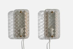 Designer svedese, lampade, ottone, vetro, Svezia, 1940 ca.
