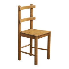 Swedish Designer, Side Chair, Pine, Sweden, 1940s