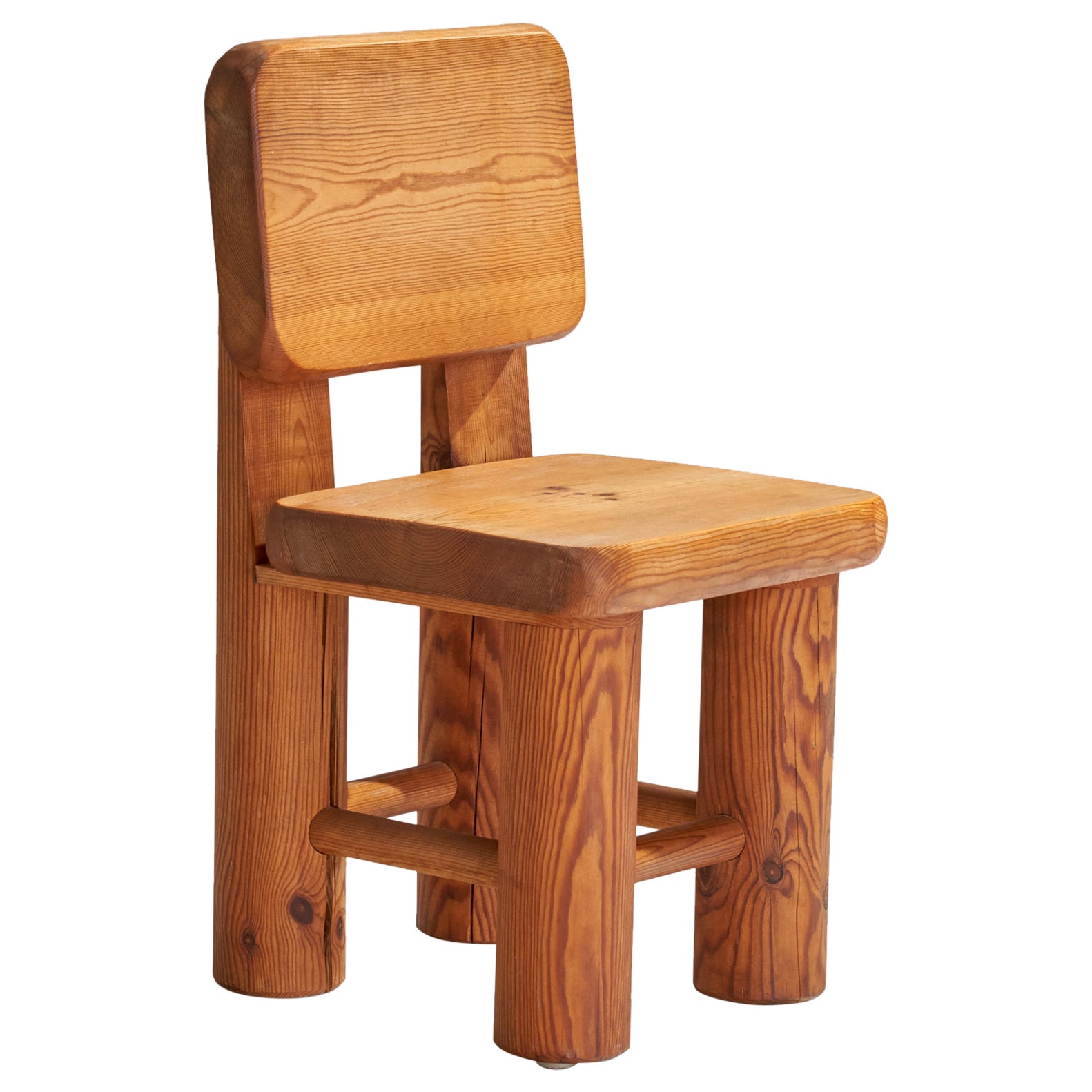 Swedish Designer, Side Chair, Pine, Sweden, 1950s