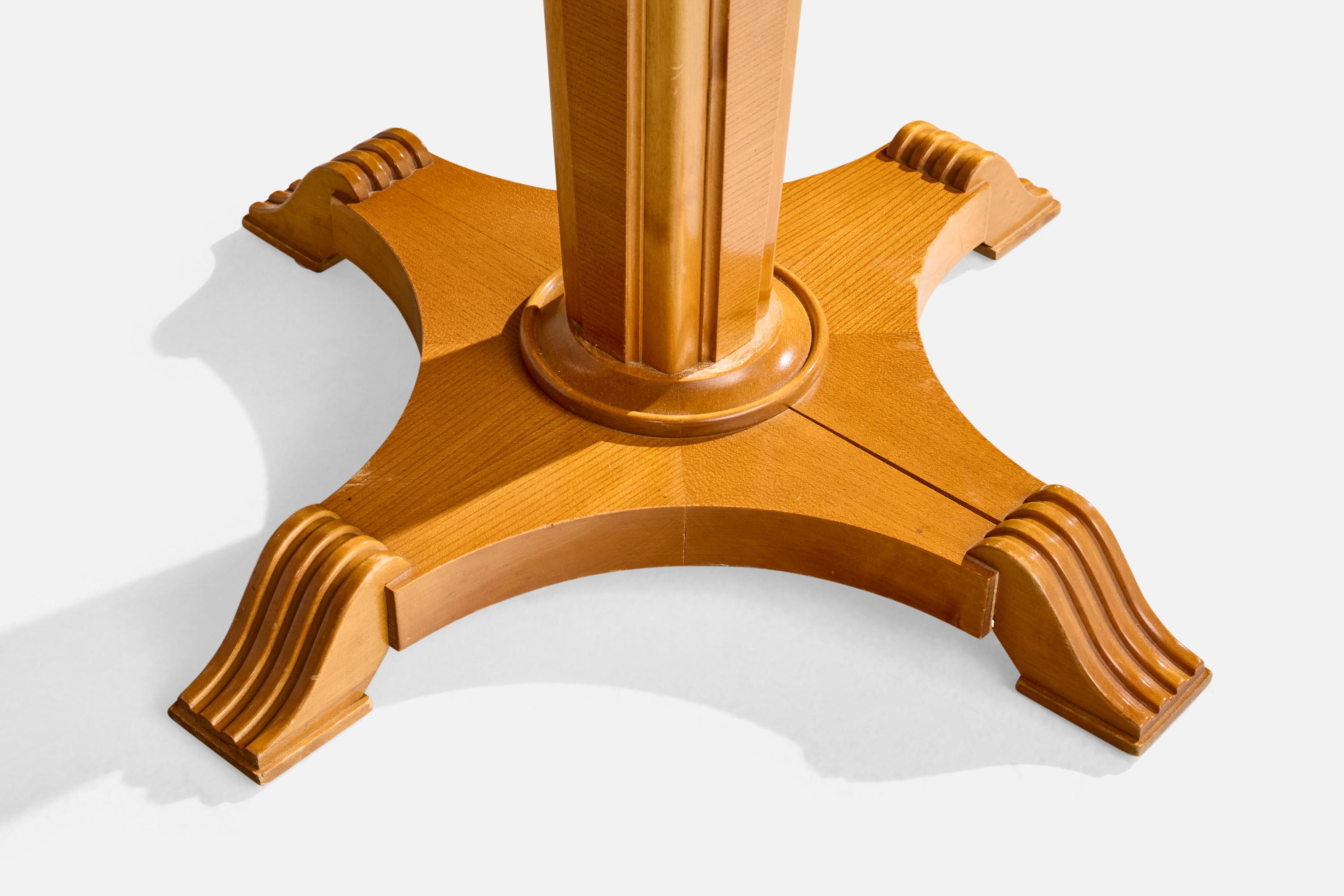 Schwedischer Designer, Beistelltisch, Birke, Ulme, Schweden, 1930er Jahre im Angebot 5