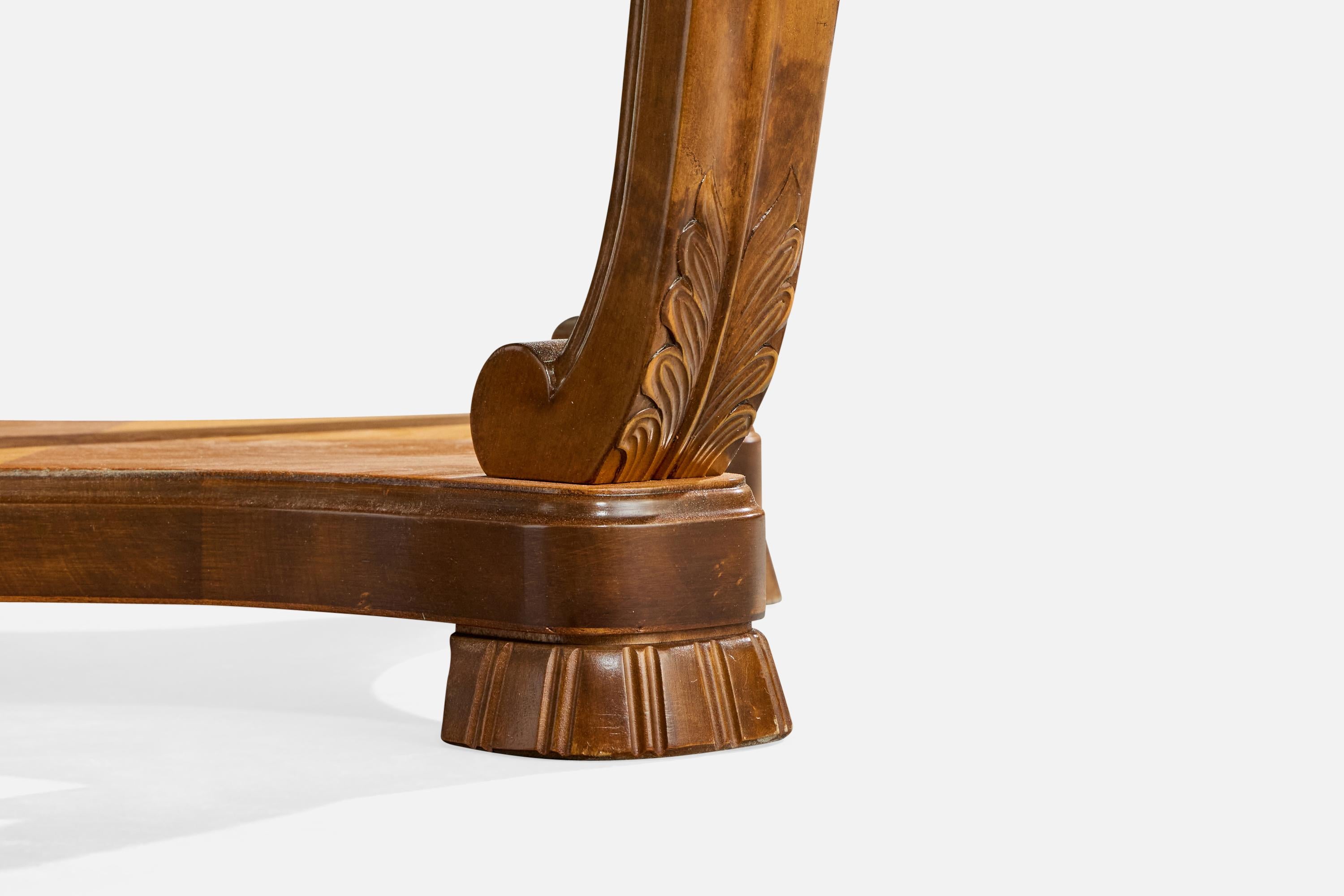 Tavolino di design svedese, betulla, olmo, Svezia, anni '30 in vendita 4