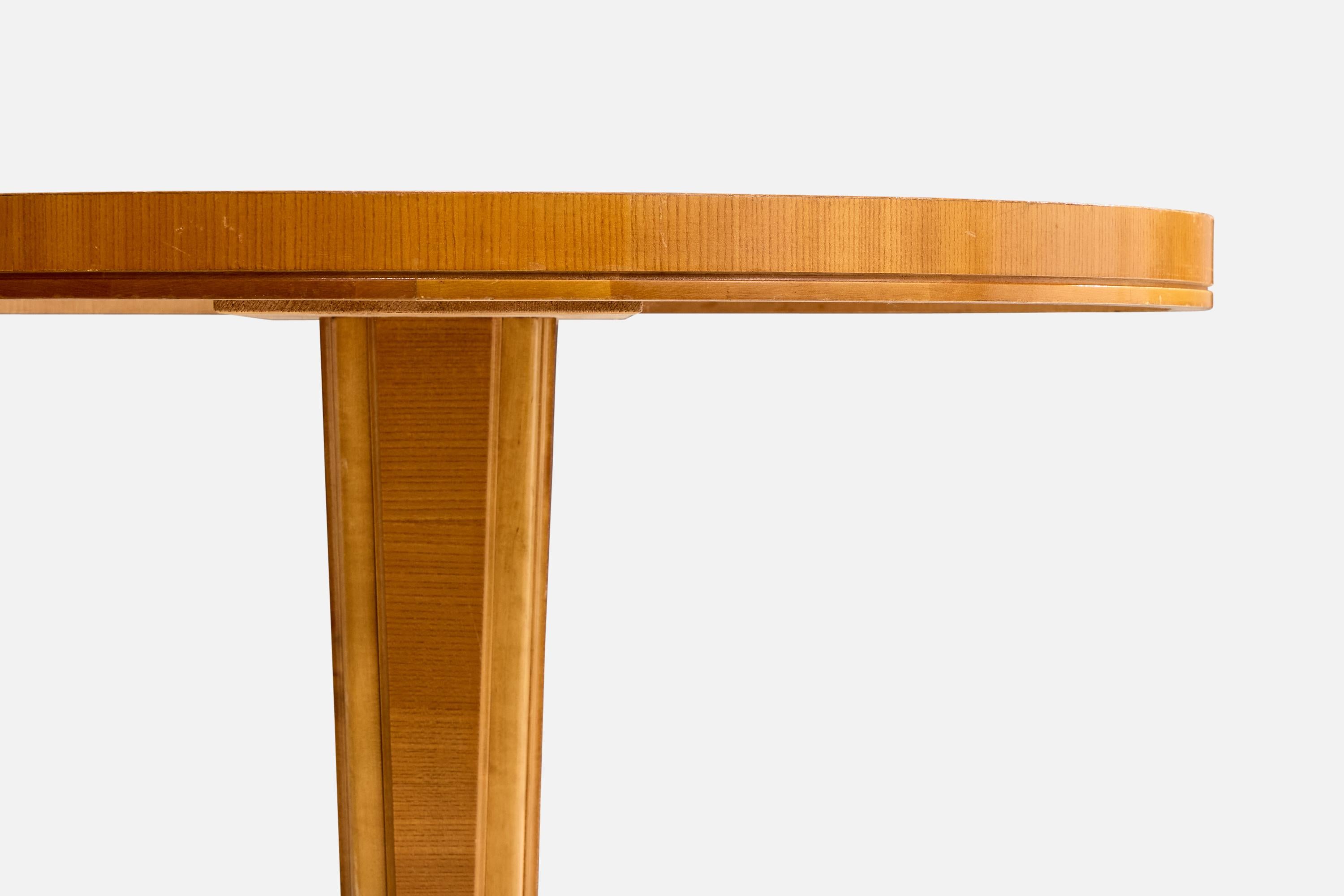 Schwedischer Designer, Beistelltisch, Birke, Ulme, Schweden, 1930er Jahre (Mitte des 20. Jahrhunderts) im Angebot