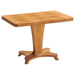 Swedish Designer, Side Table, Birch, Elm, Sweden, 1930s