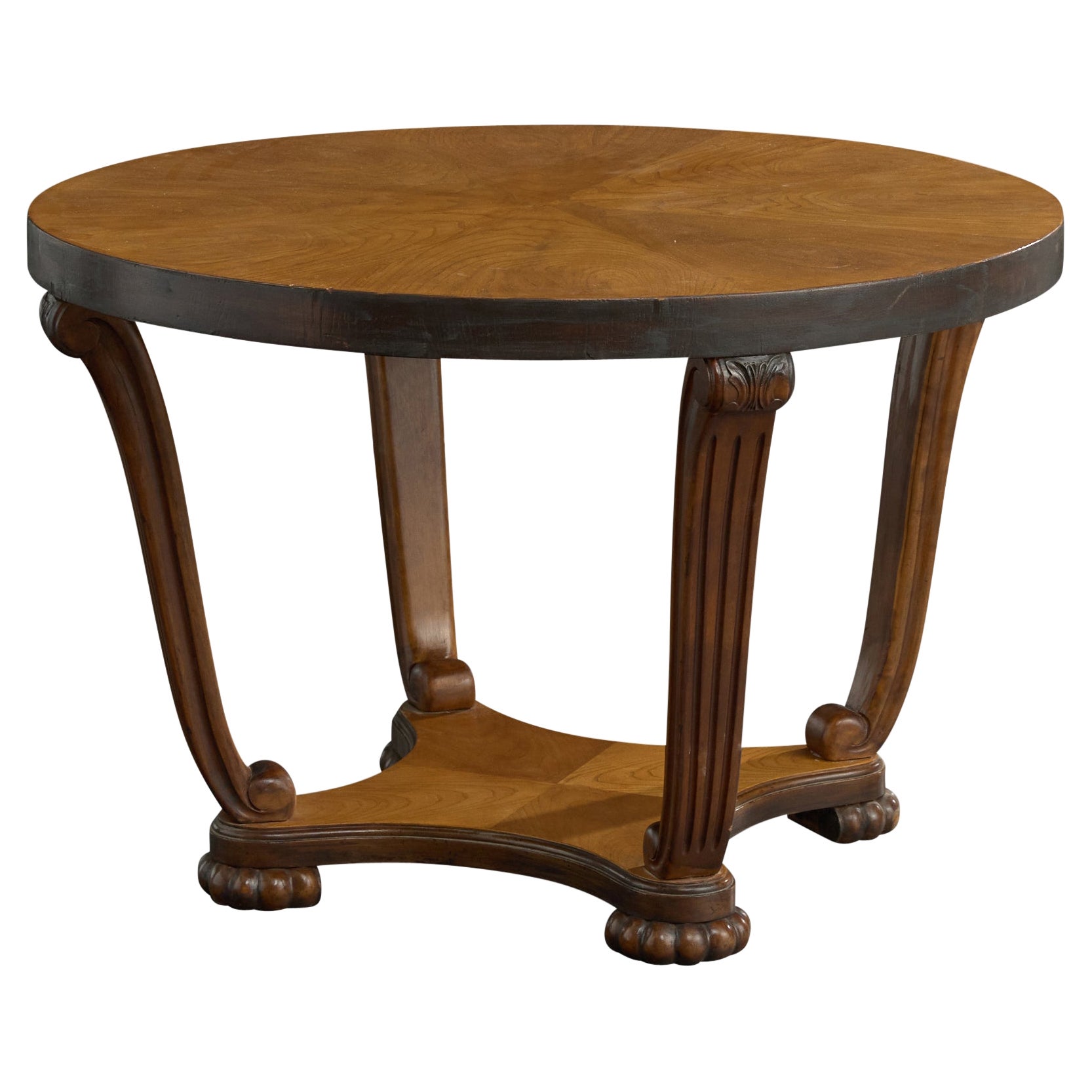 Swedish Designer, Side Table, Birch, Elm, Sweden, 1930s