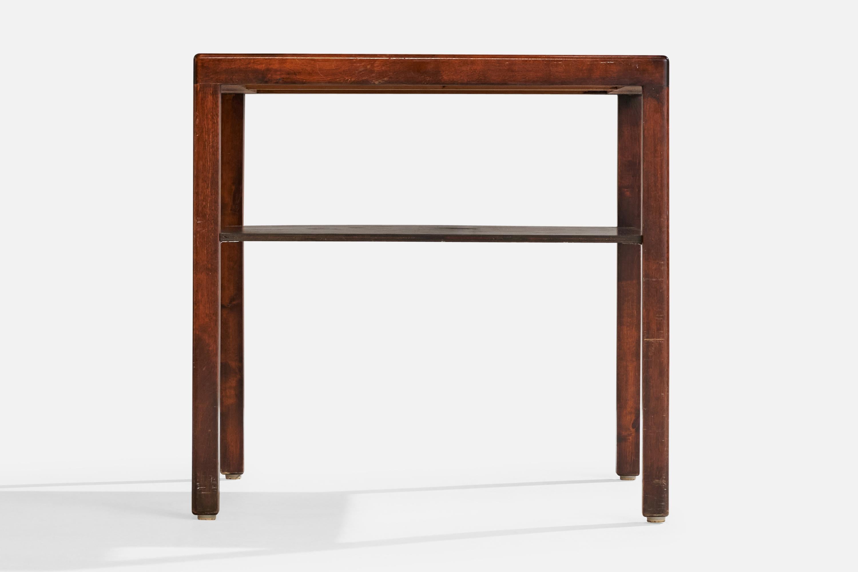 Schwedischer Designer, Beistelltisch, Birke, Eiche, Schweden, 1930er Jahre im Zustand „Relativ gut“ im Angebot in High Point, NC