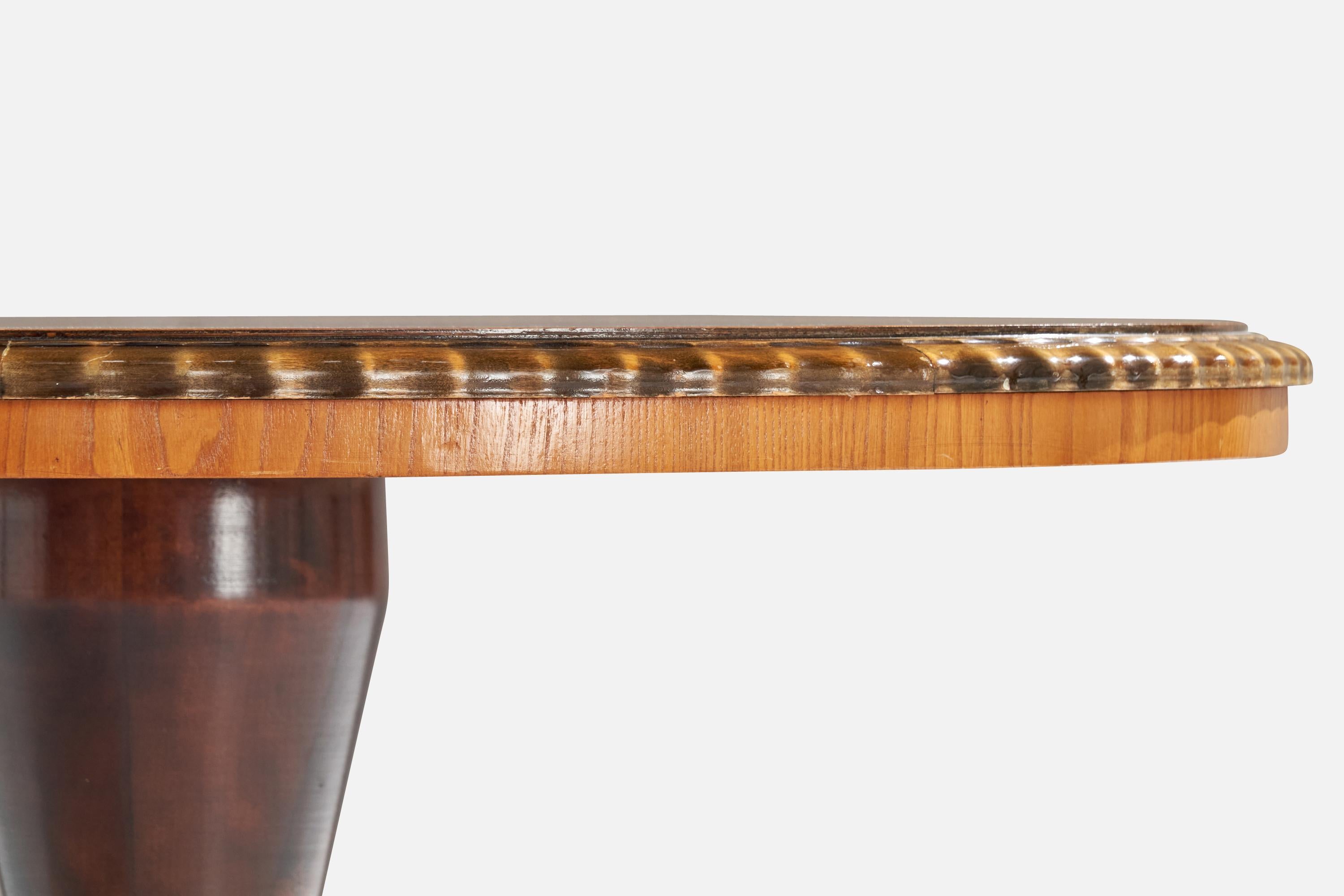 Schwedischer Designer, Beistelltisch, Birke, Eiche, Schweden, 1930er Jahre im Angebot 4