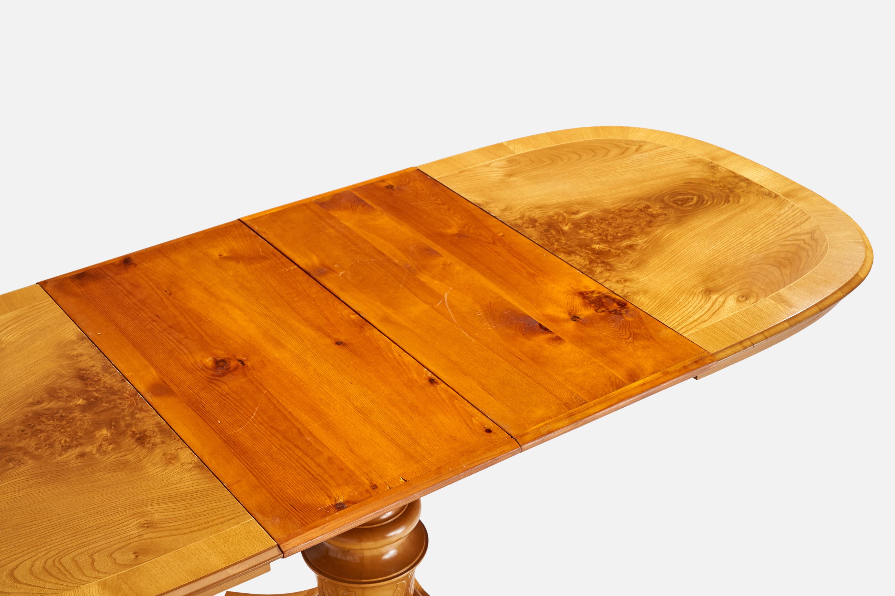 Schwedischer Designer, Beistelltisch, Birke, Schweden, 1930er Jahre im Angebot 5