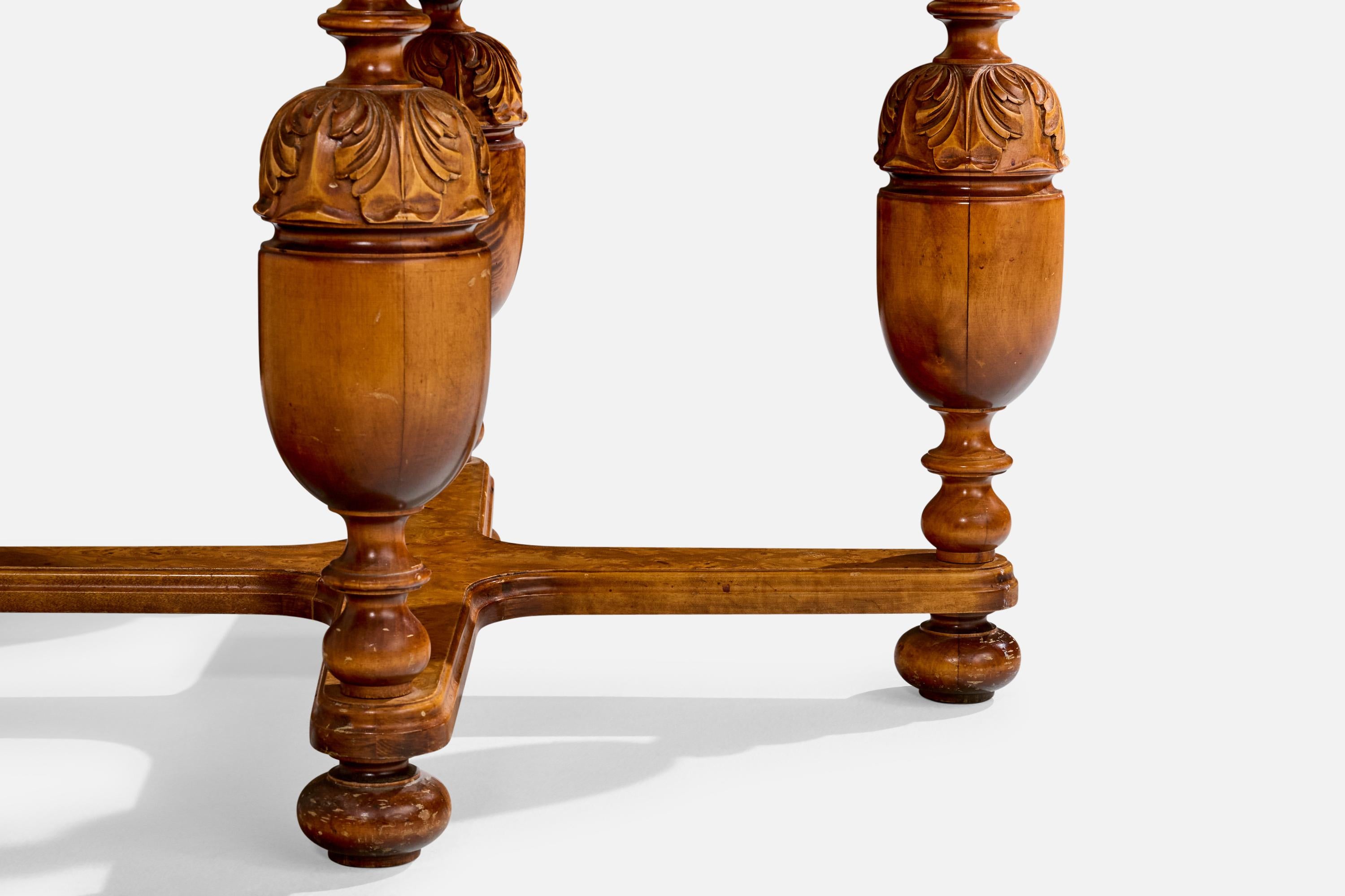 Swedish Designer, Side Table, Birch, Sweden, 1930s For Sale 5