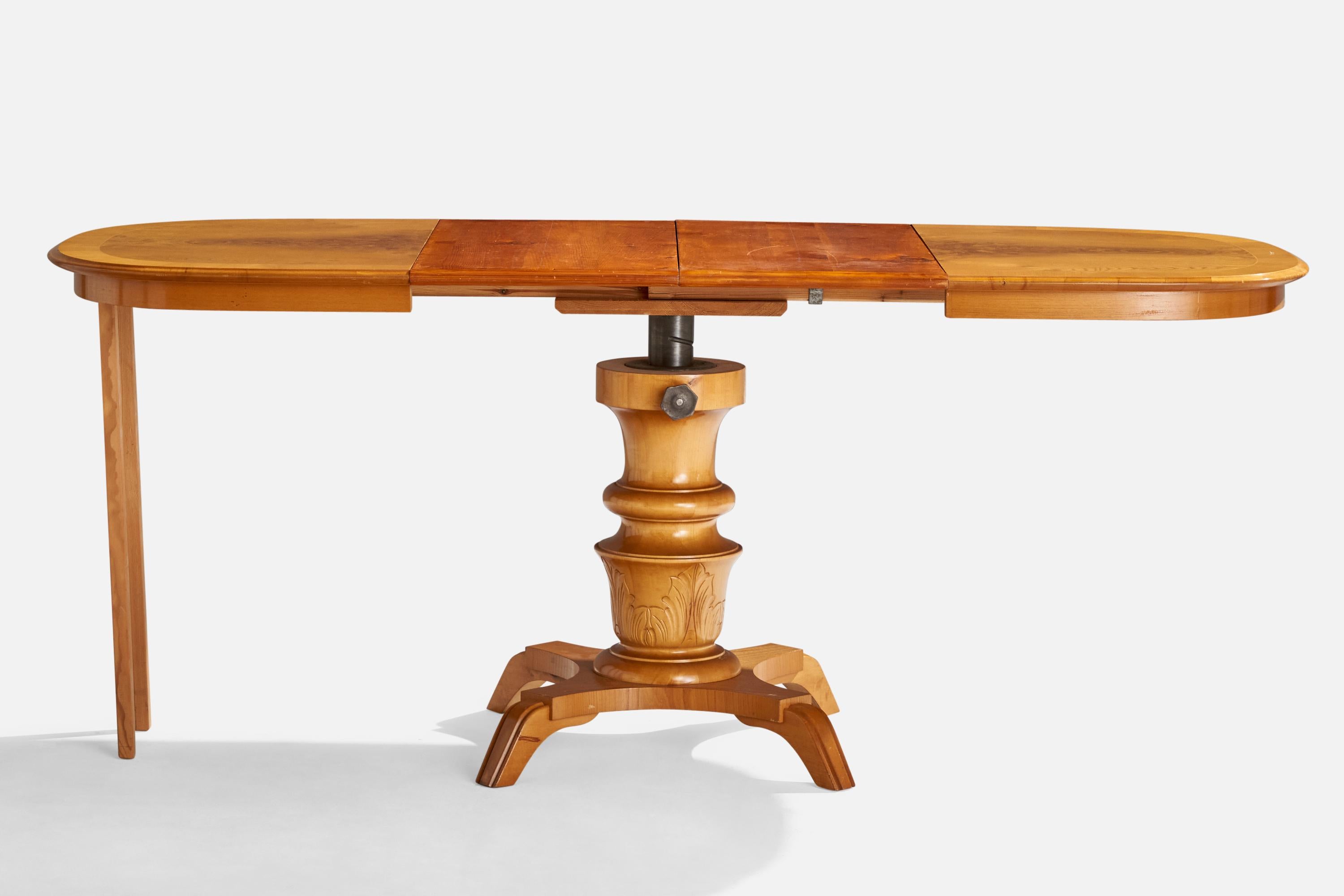 Schwedischer Designer, Beistelltisch, Birke, Schweden, 1930er Jahre im Angebot 6