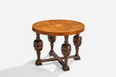 Schwedischer Designer, Beistelltisch, Birke, Schweden, 1930er Jahre