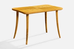 Tavolino di design svedese, betulla, Svezia, anni '1930