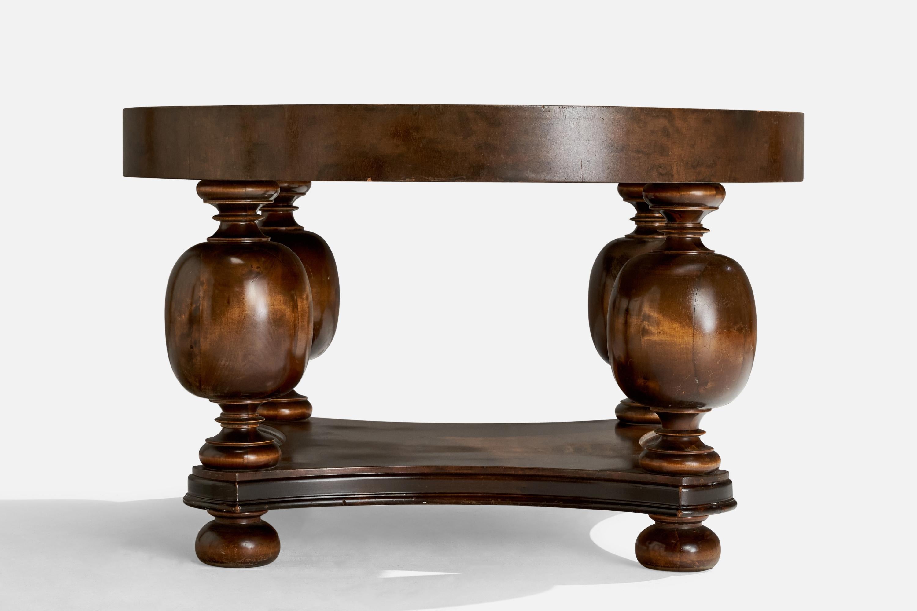 Schwedischer Designer, Beistelltisch, Birke, Schweden, 1930er Jahre im Zustand „Gut“ im Angebot in High Point, NC