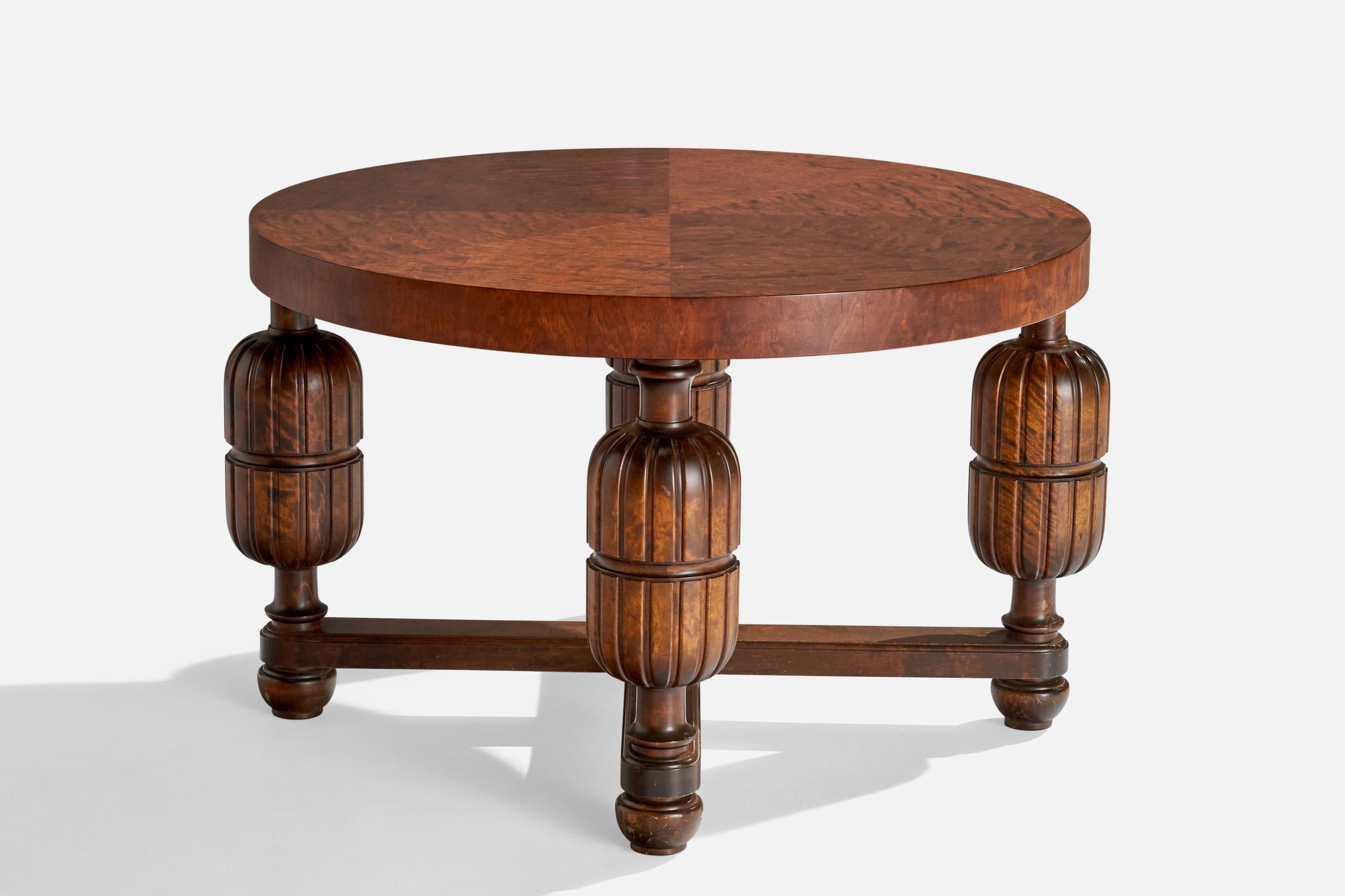 Schwedischer Designer, Beistelltisch, Birke, Schweden, 1930er Jahre im Zustand „Gut“ im Angebot in High Point, NC