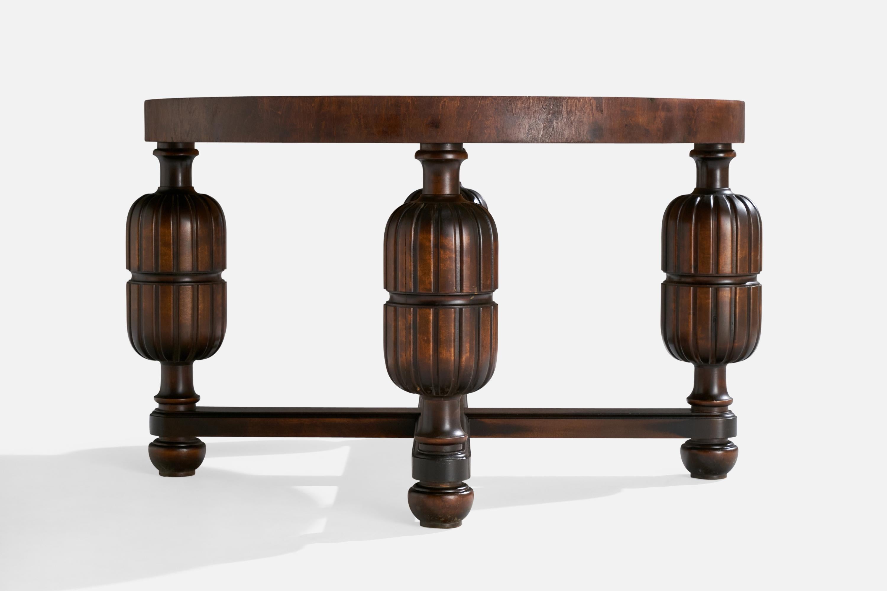 Schwedischer Designer, Beistelltisch, Birke, Schweden, 1930er Jahre im Zustand „Gut“ im Angebot in High Point, NC