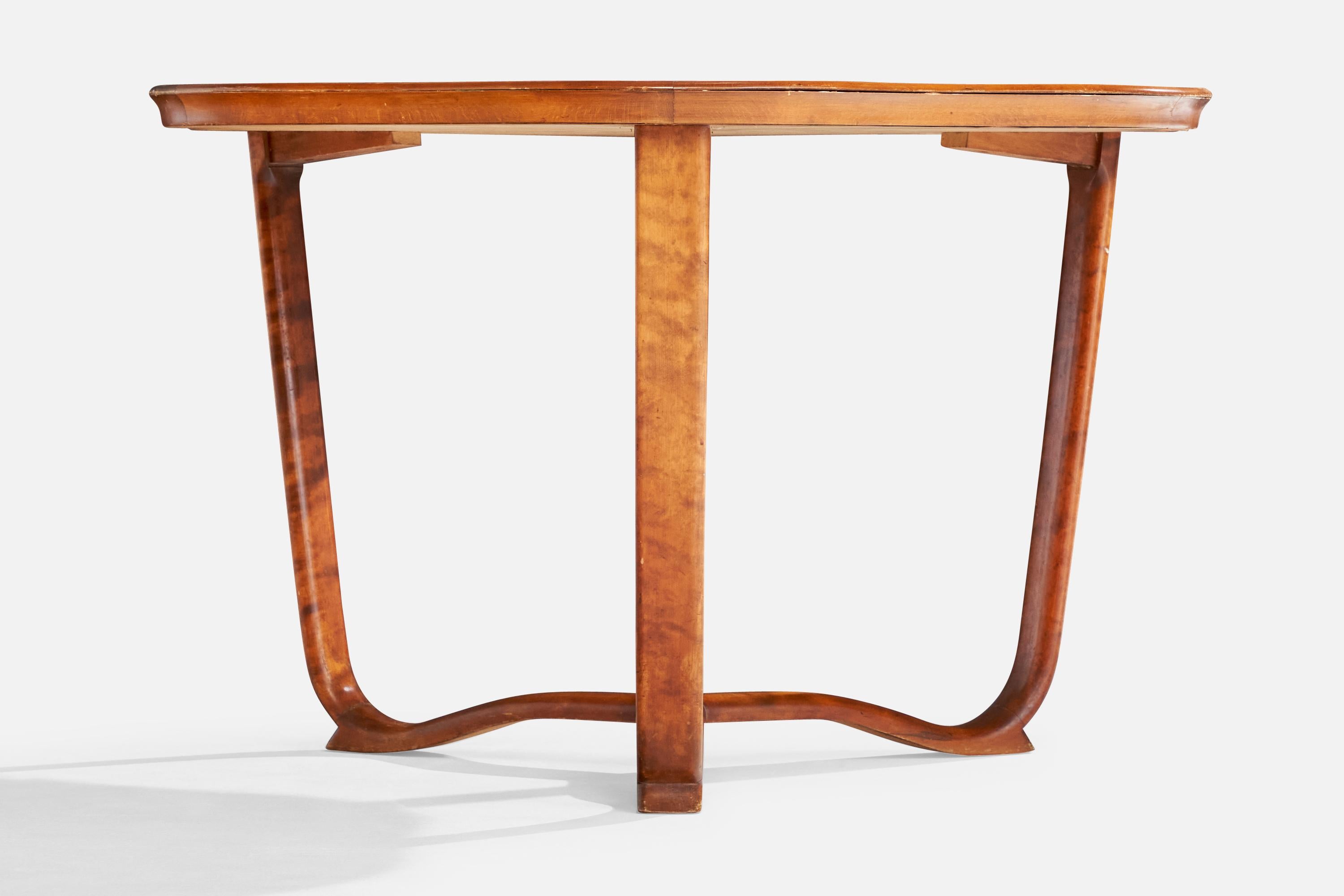 Schwedischer Designer, Beistelltisch, Birke, Schweden, 1930er Jahre im Zustand „Relativ gut“ im Angebot in High Point, NC