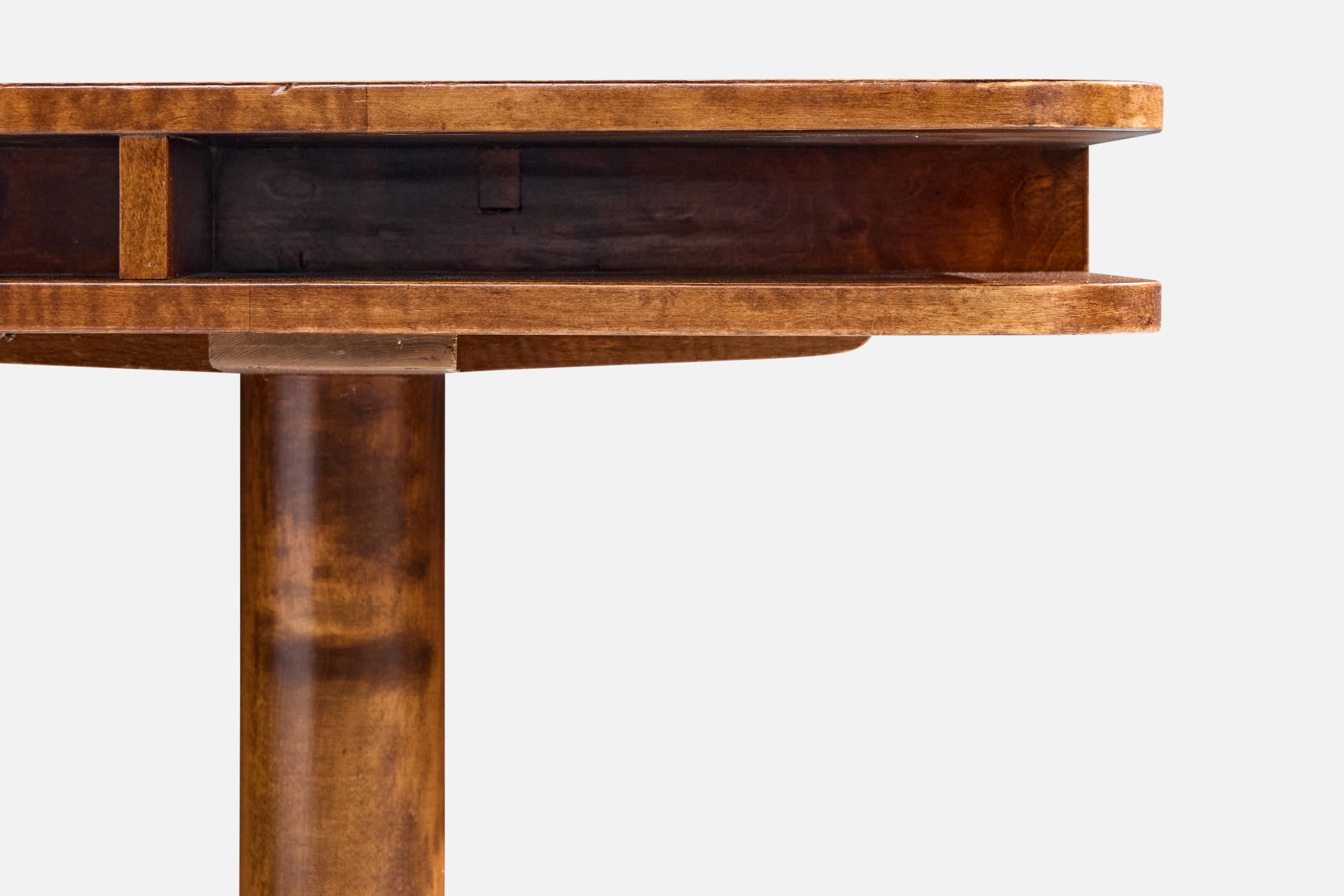 Swedish Designer, Side Table, Birch, Sweden, 1930s Bon état - En vente à High Point, NC
