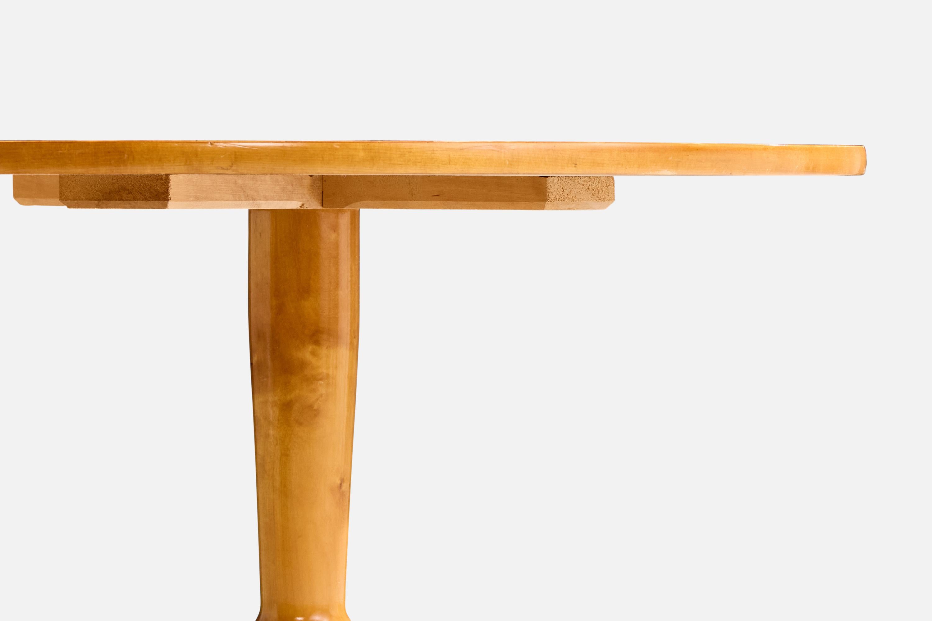 Tavolino di design svedese, betulla, Svezia, anni '1930 In condizioni buone in vendita a High Point, NC