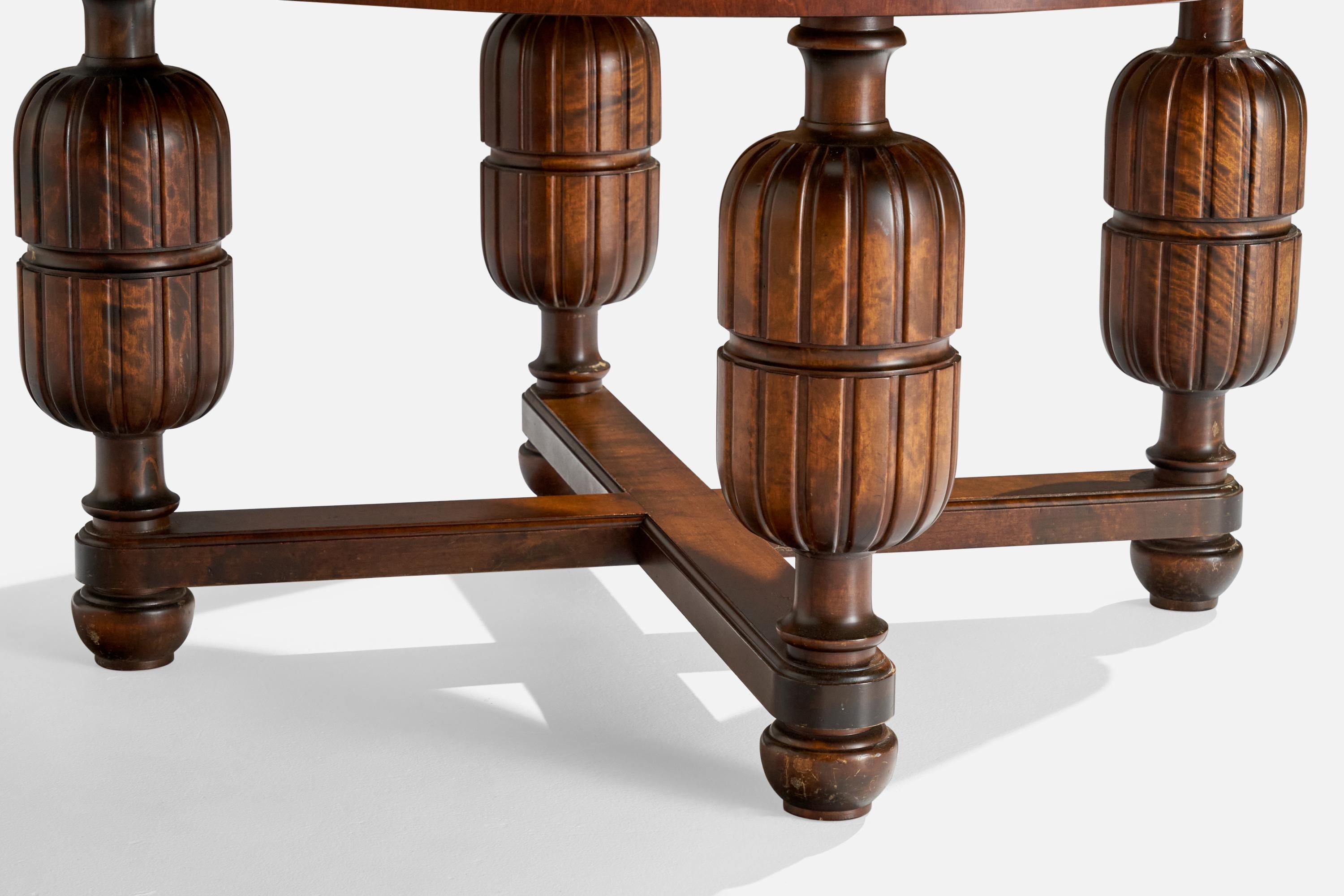 Schwedischer Designer, Beistelltisch, Birke, Schweden, 1930er Jahre im Angebot 1