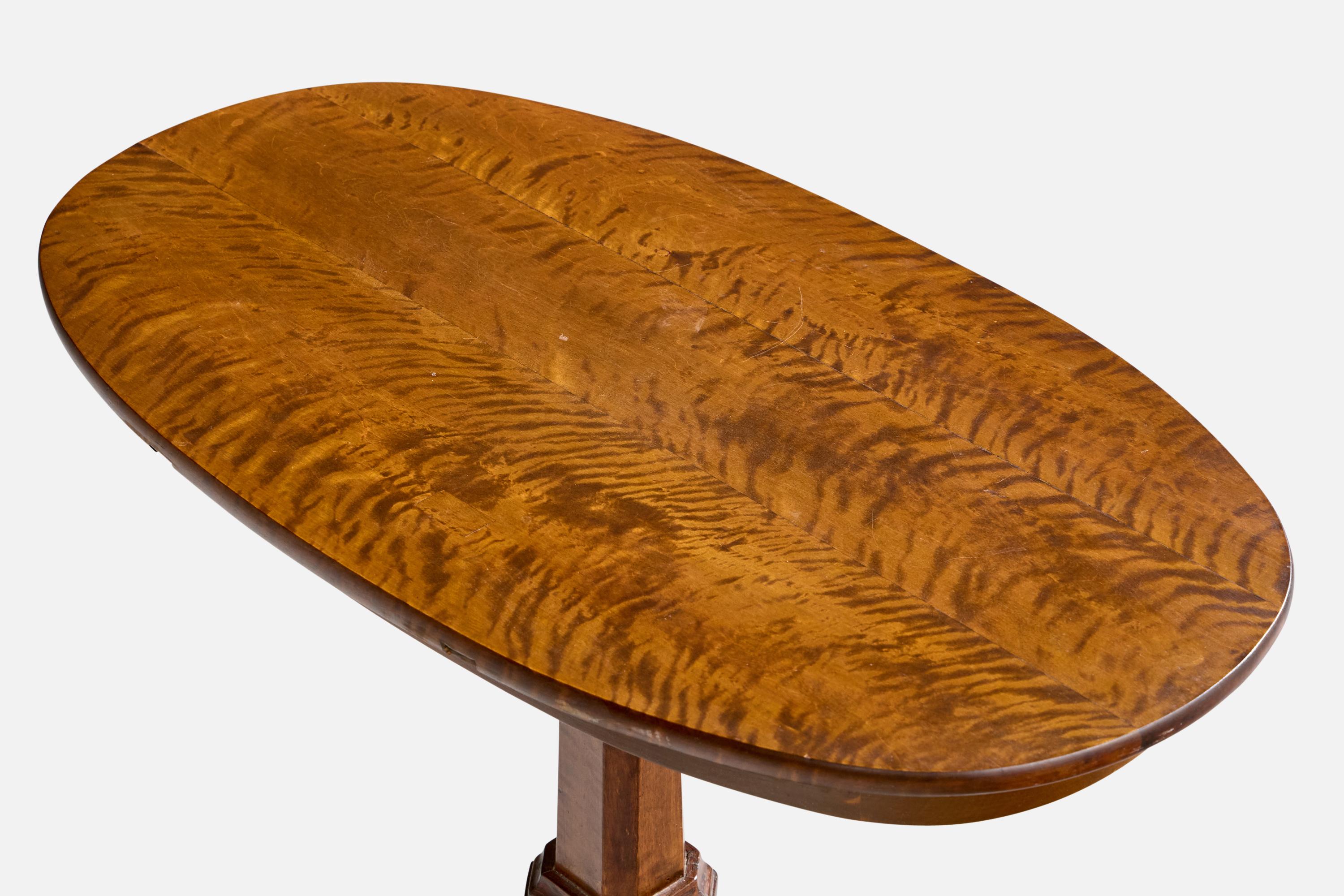 Swedish Designer, Side Table, Birch, Sweden, 1930s For Sale 1