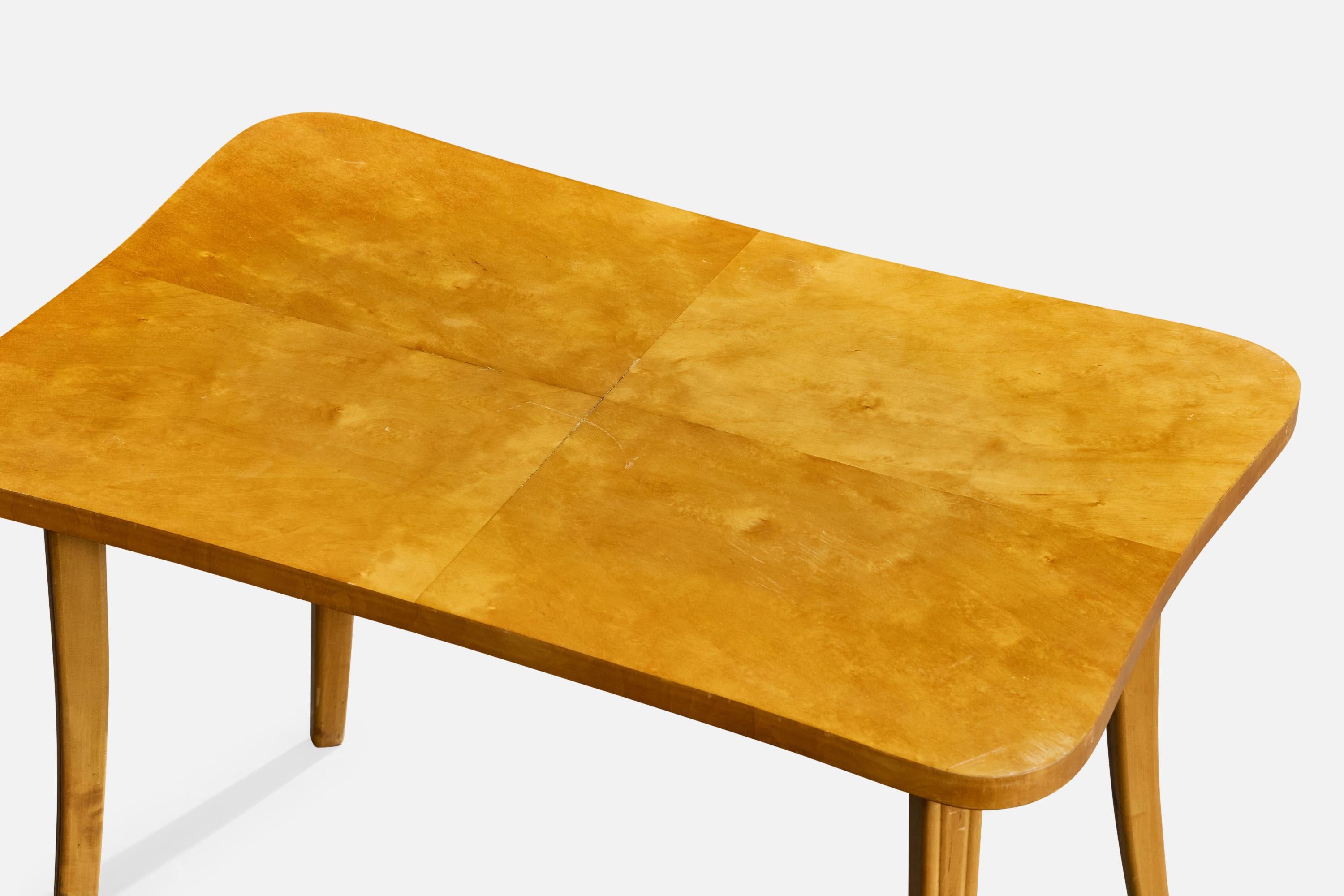 Swedish Designer, Side Table, Birch, Sweden, 1930s For Sale 1