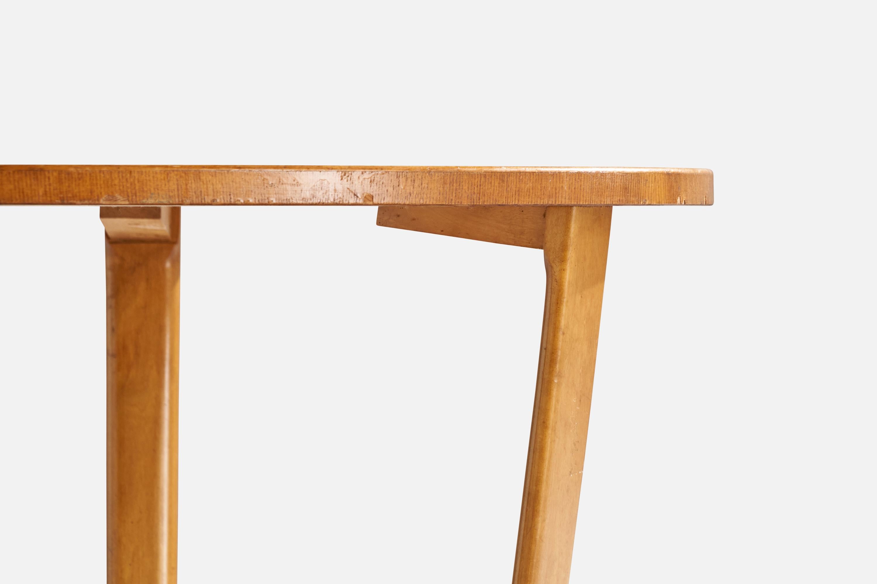 Schwedischer Designer, Beistelltisch, Birke, Schweden, 1930er Jahre im Angebot 2
