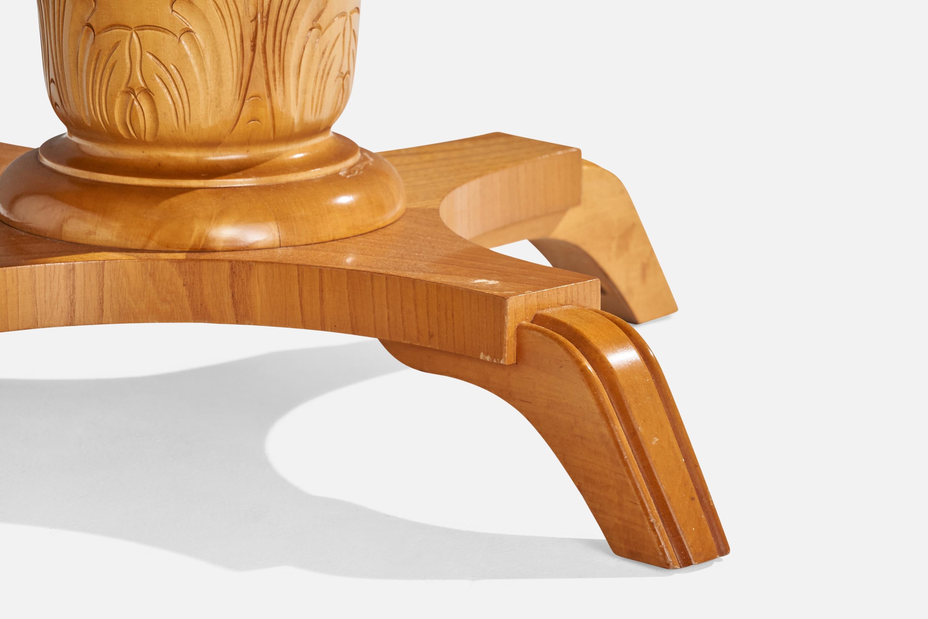 Schwedischer Designer, Beistelltisch, Birke, Schweden, 1930er Jahre im Angebot 2