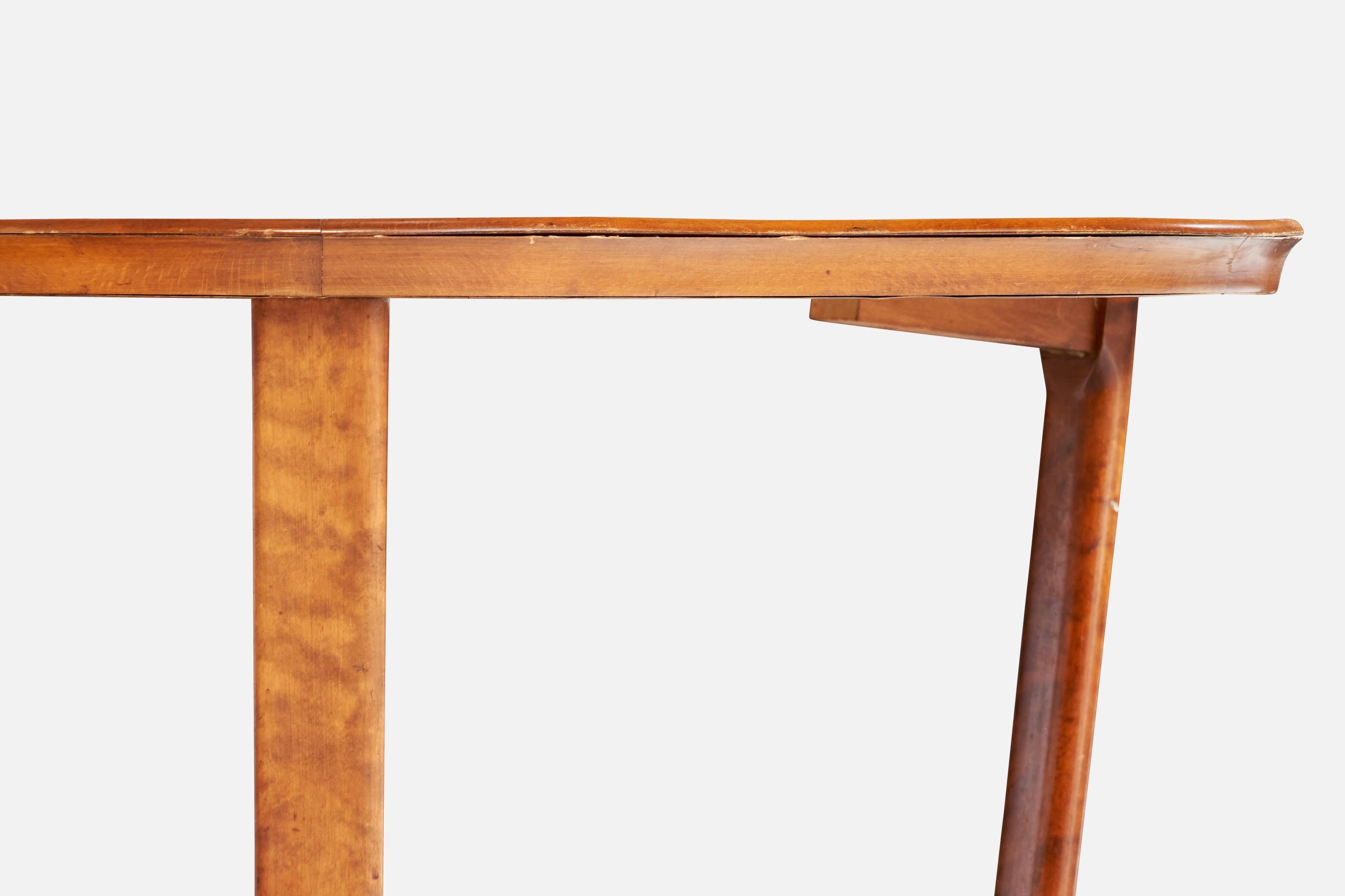 Schwedischer Designer, Beistelltisch, Birke, Schweden, 1930er Jahre im Angebot 3
