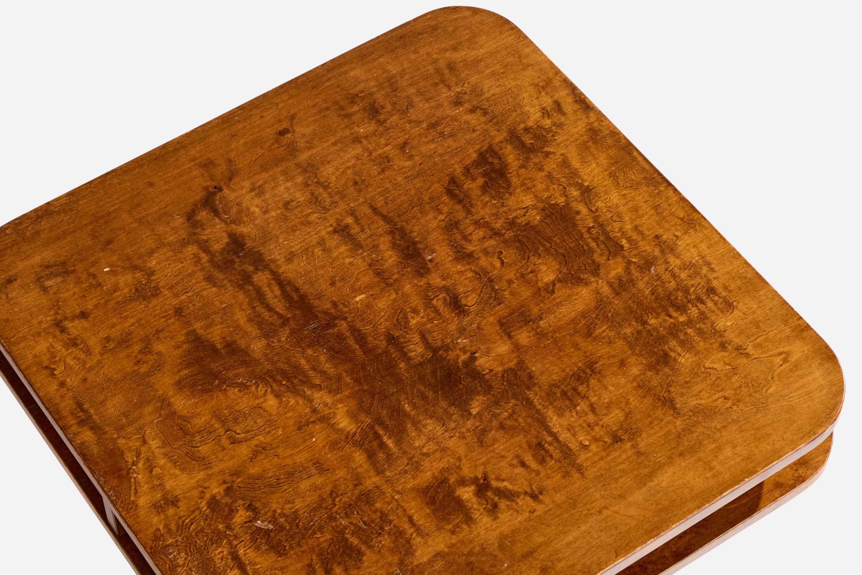 Swedish Designer, Side Table, Birch, Sweden, 1930s en vente 1