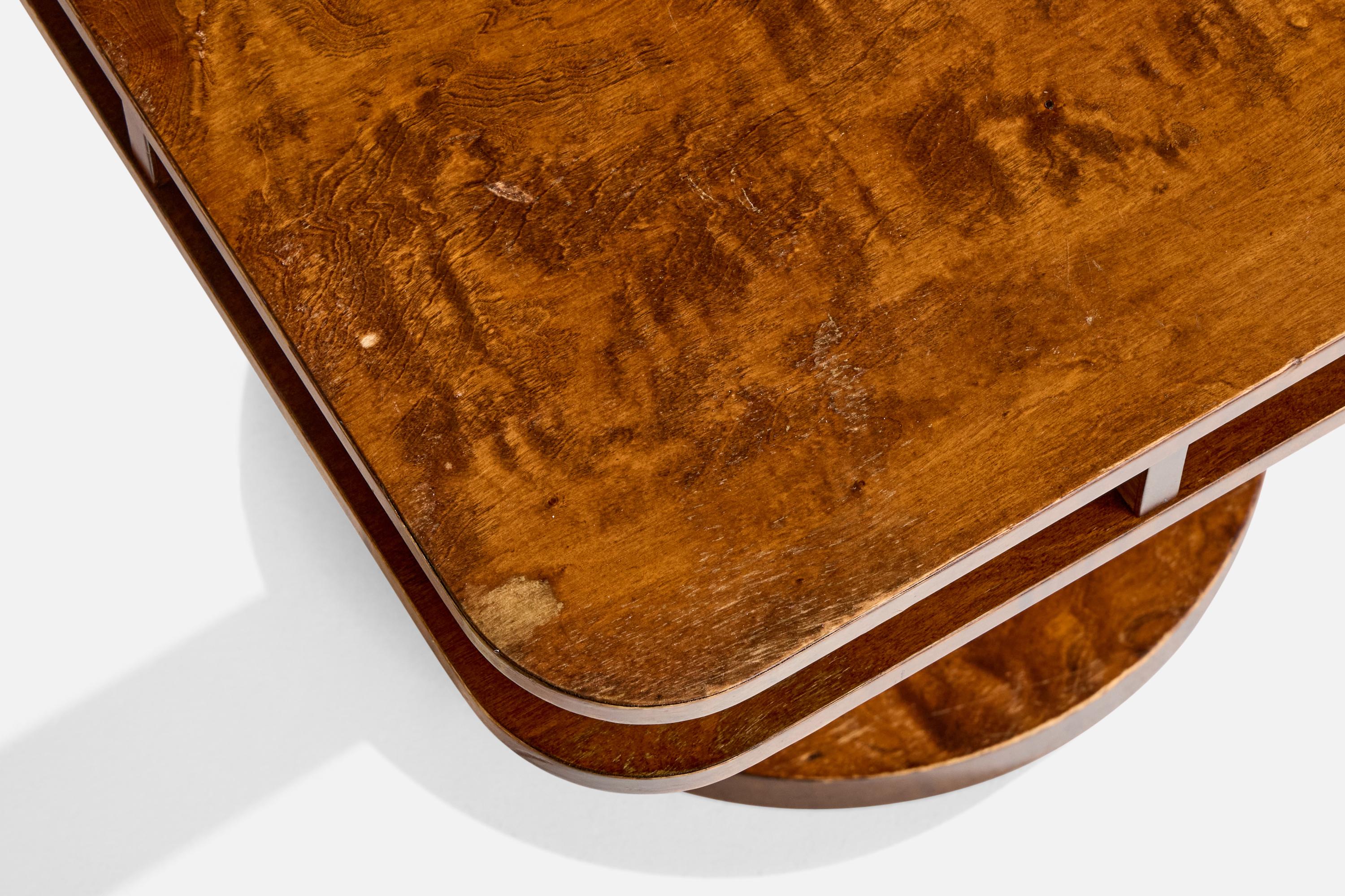 Swedish Designer, Side Table, Birch, Sweden, 1930s en vente 2
