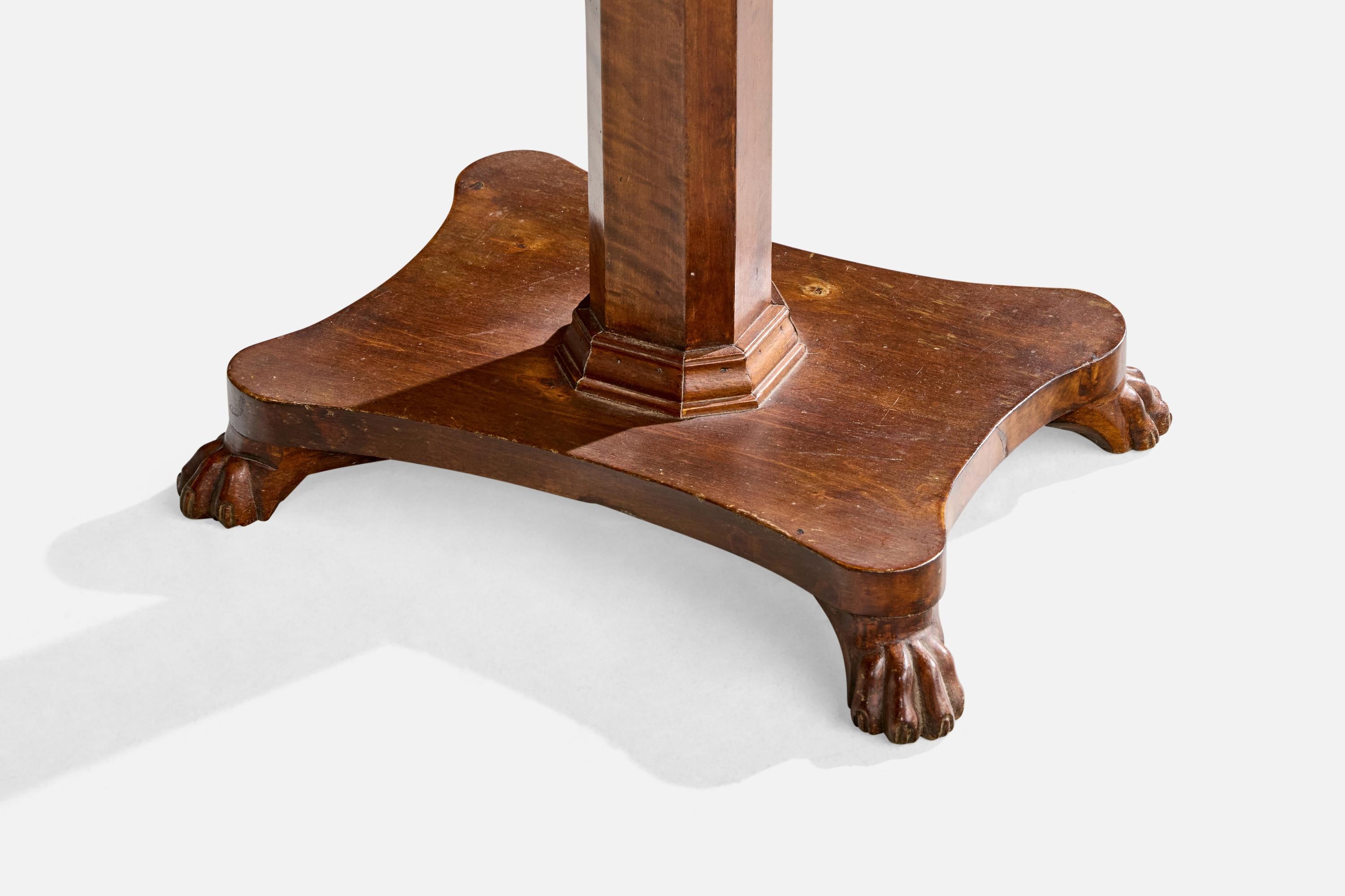 Swedish Designer, Side Table, Birch, Sweden, 1930s For Sale 4