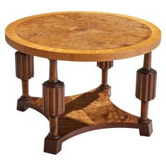 Swedish Designer, Side Table, Birch, Sweden, 1930s