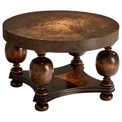 Swedish Designer, Side Table, Birch, Sweden, 1930s