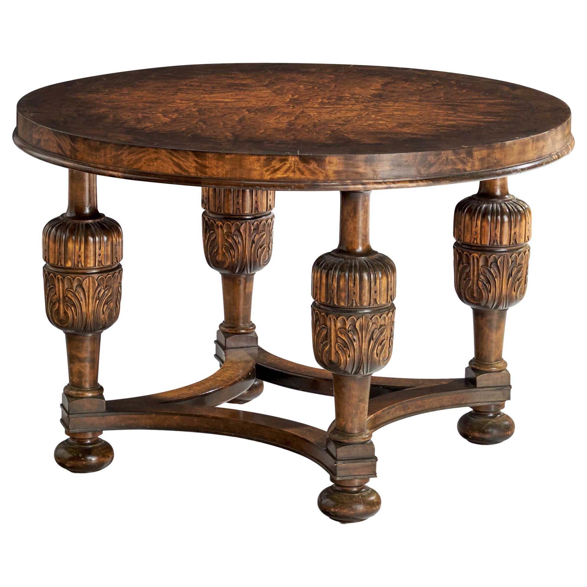 Swedish Designer, Side Table, Birch, Sweden, 1930s