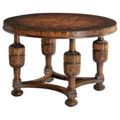 Designer suédois, table d'appoint, bouleau, Suède, années 1930