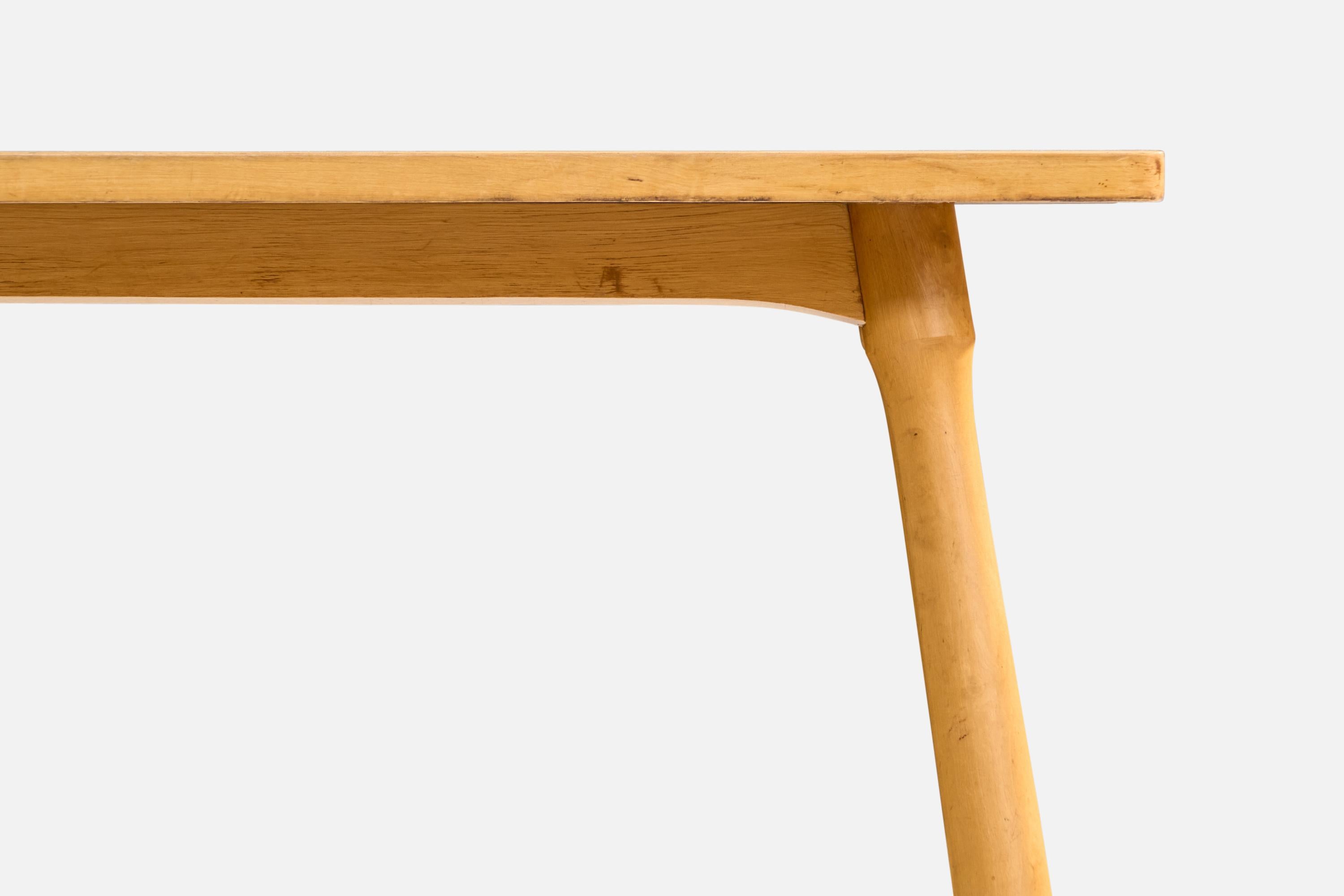 Schwedischer Designer, Beistelltisch, Birke, Schweden, 1940er Jahre im Angebot 7
