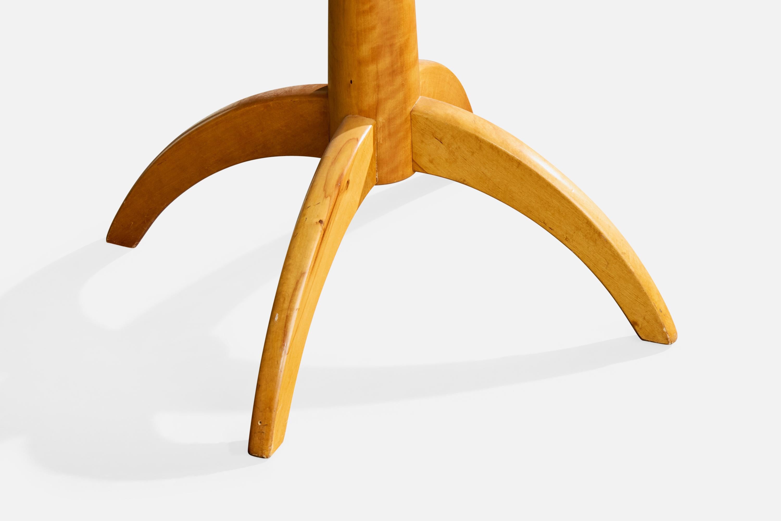 Swedish Designer, Side Table, Birch, Sweden, 1940s en vente 2