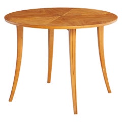 Swedish Designer, Side Table, Elm, Birch, Sweden, 1930s