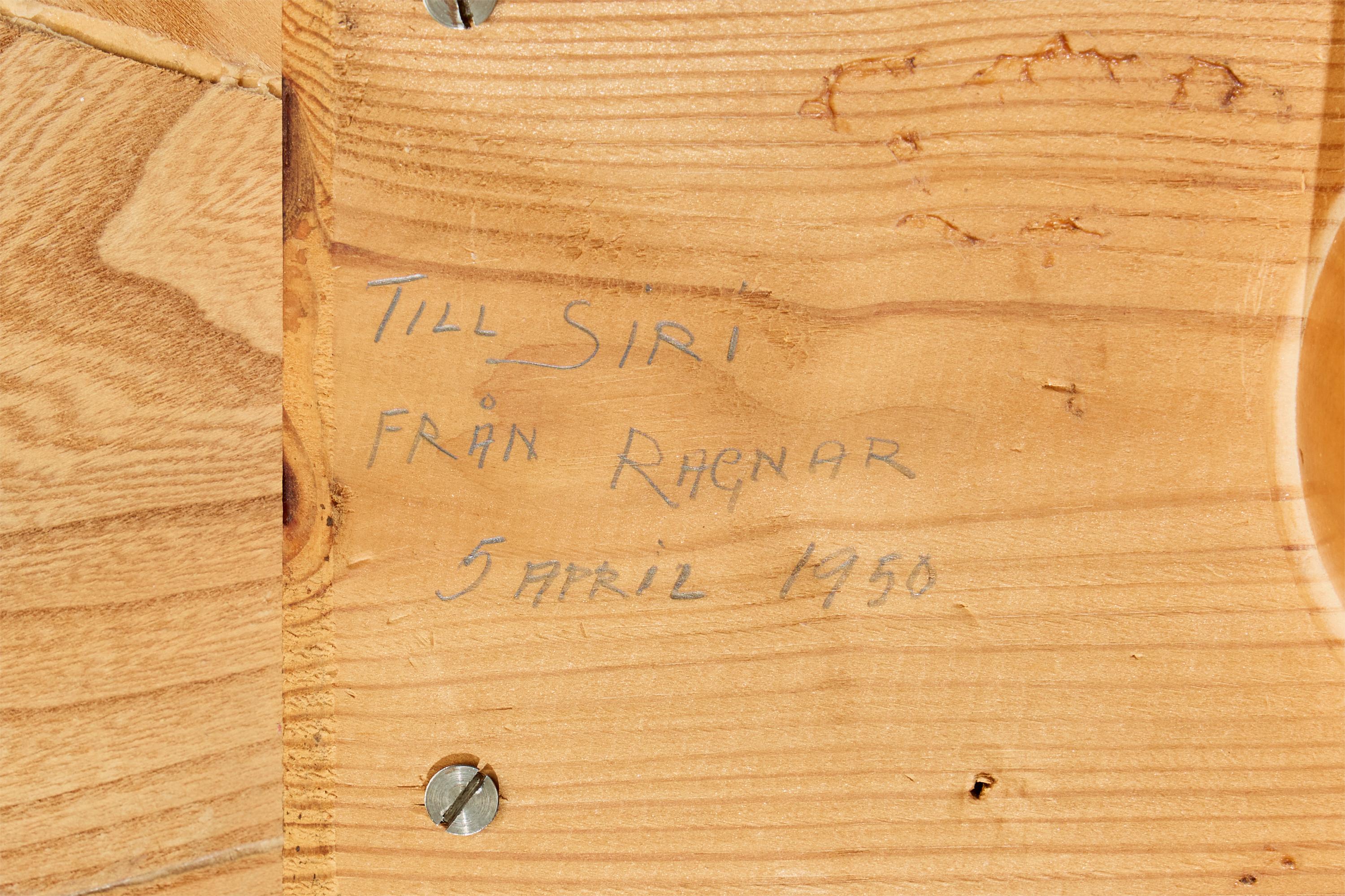 Swedish Designer, Side Table, Oak, Birch, Sweden, 1950 en vente 4