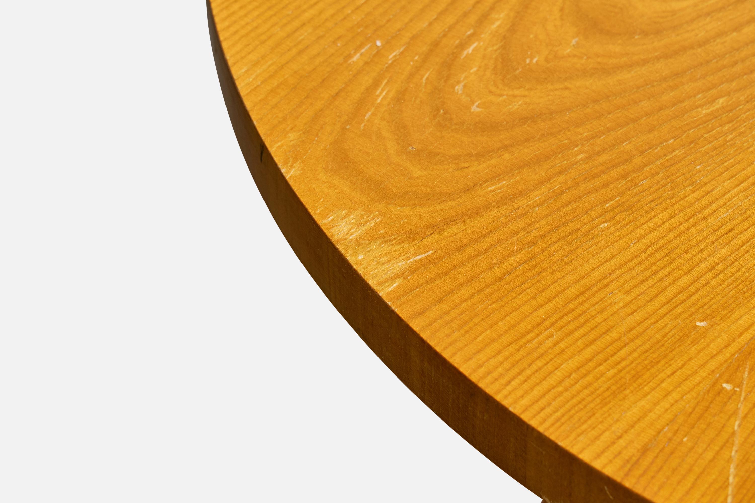 Swedish Designer, Side Table, Oak, Birch, Sweden, 1950 en vente 1