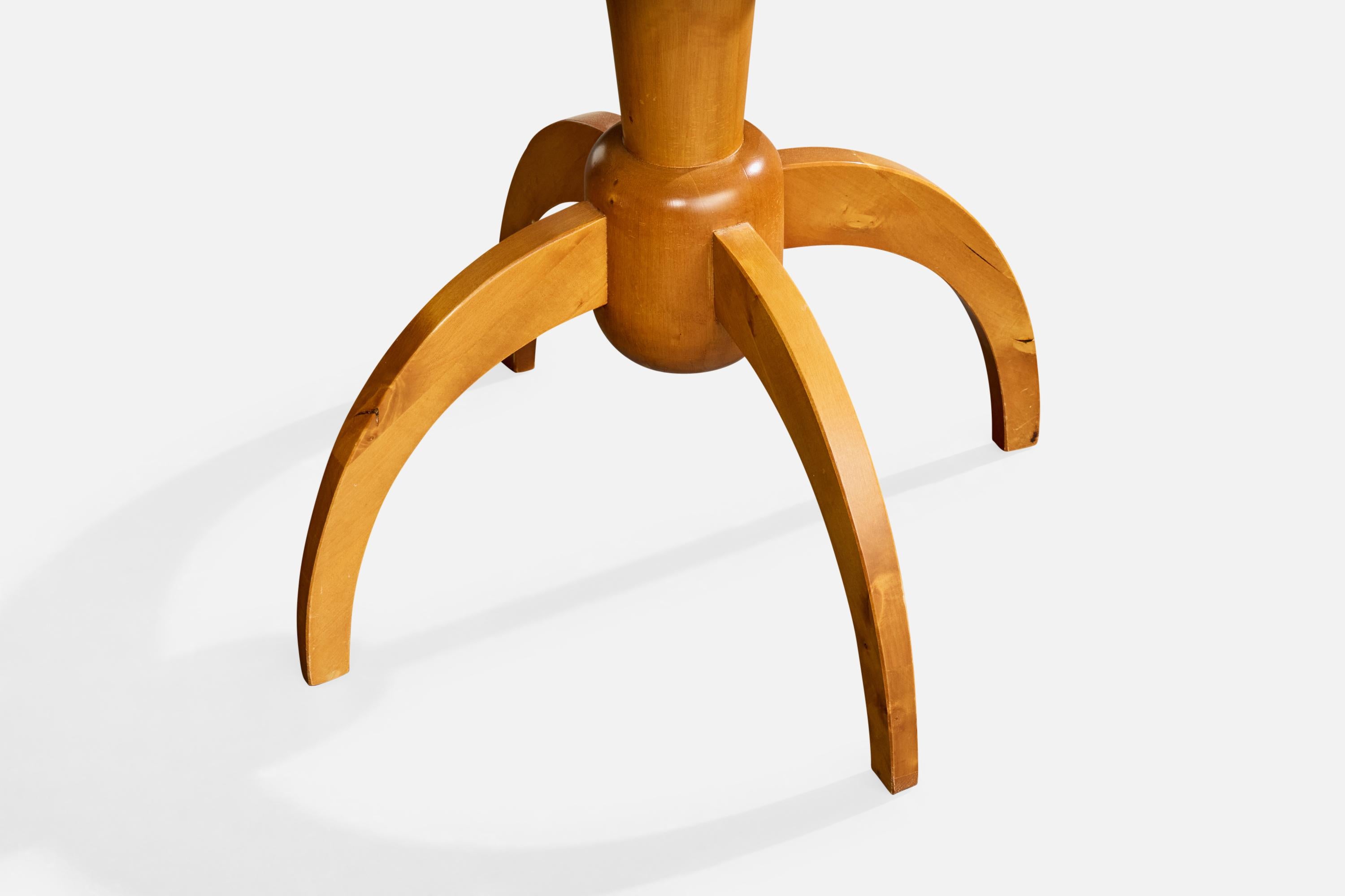 Swedish Designer, Side Table, Oak, Birch, Sweden, 1950 en vente 2